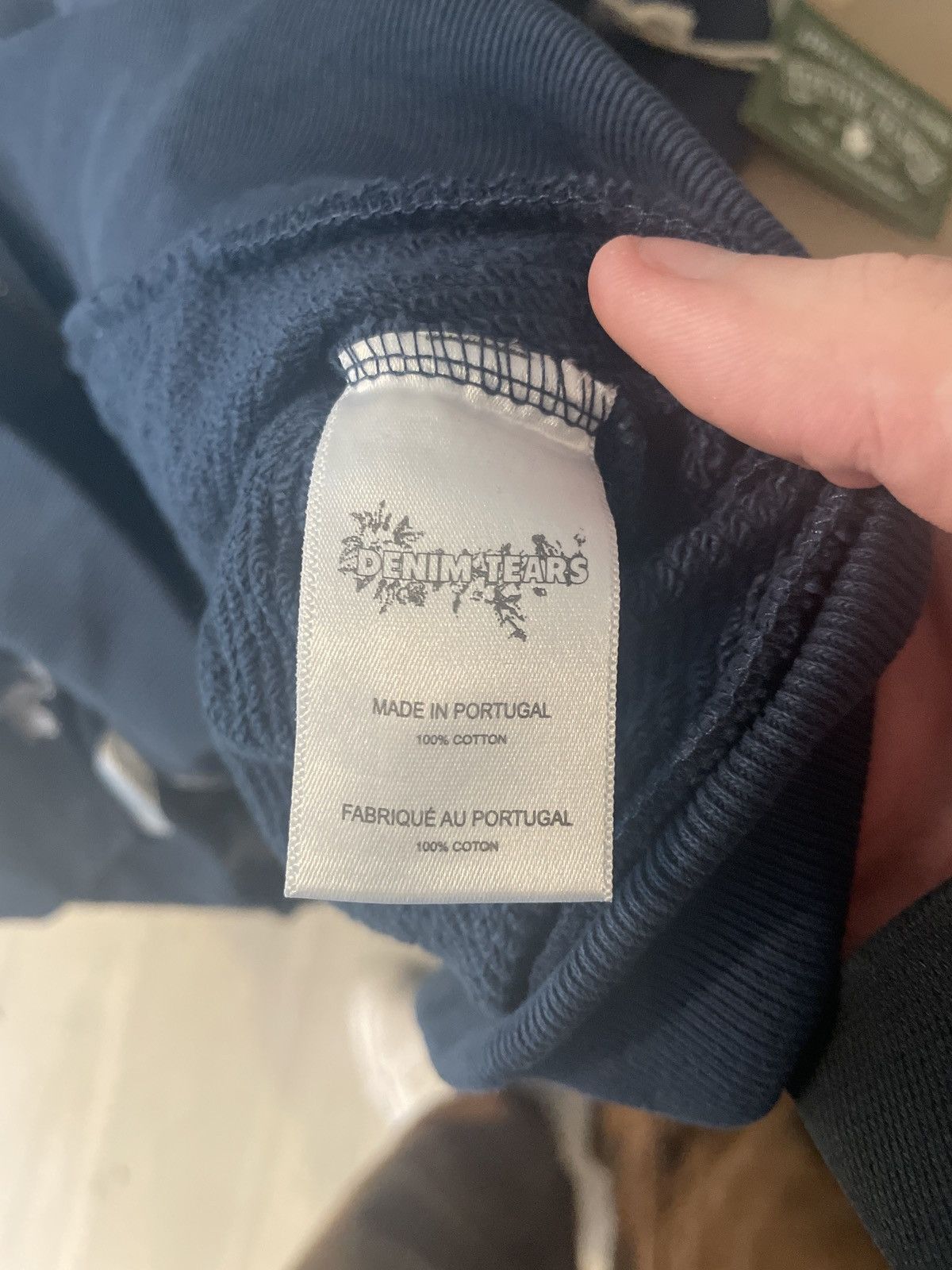 (B).Stroy × DENIM TEARS Denim Tears x Bstroy Zip Hoodie FW24 Navy Large Size US L / EU 52-54 / 3 - 4 Thumbnail