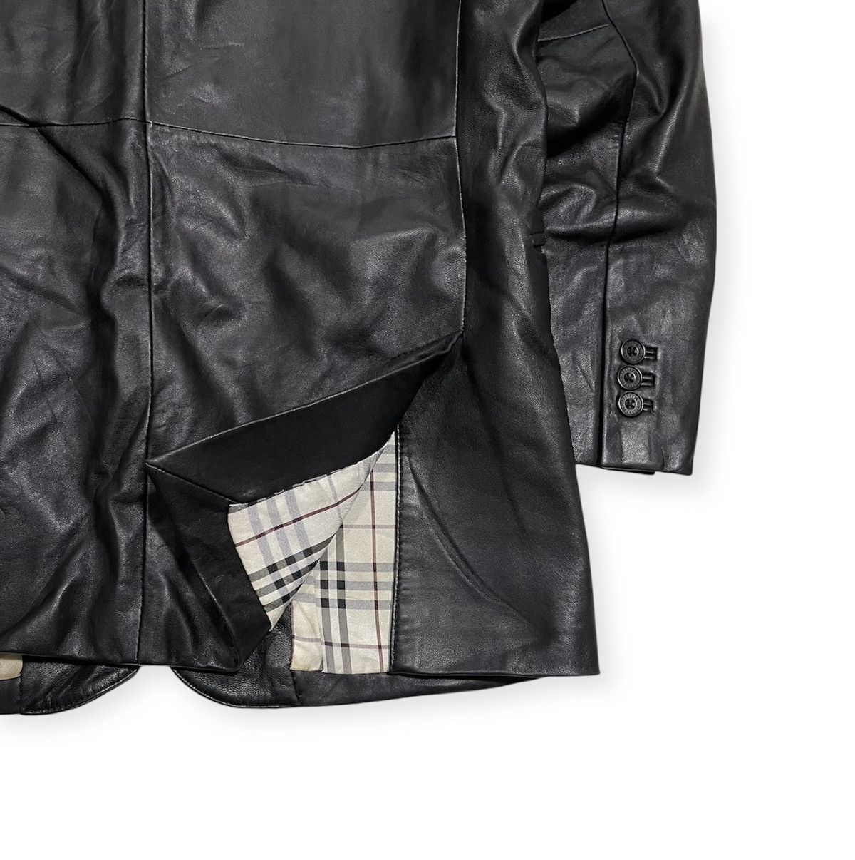 Burberry Burberry sheepskin Nova Check tailored jacket Size US S / EU 44-46 / 1 - 7 Thumbnail