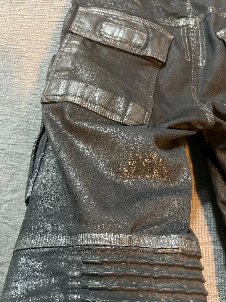 Rick Owens rare thick waxed bike jeans . Size US 31 - 5 Thumbnail