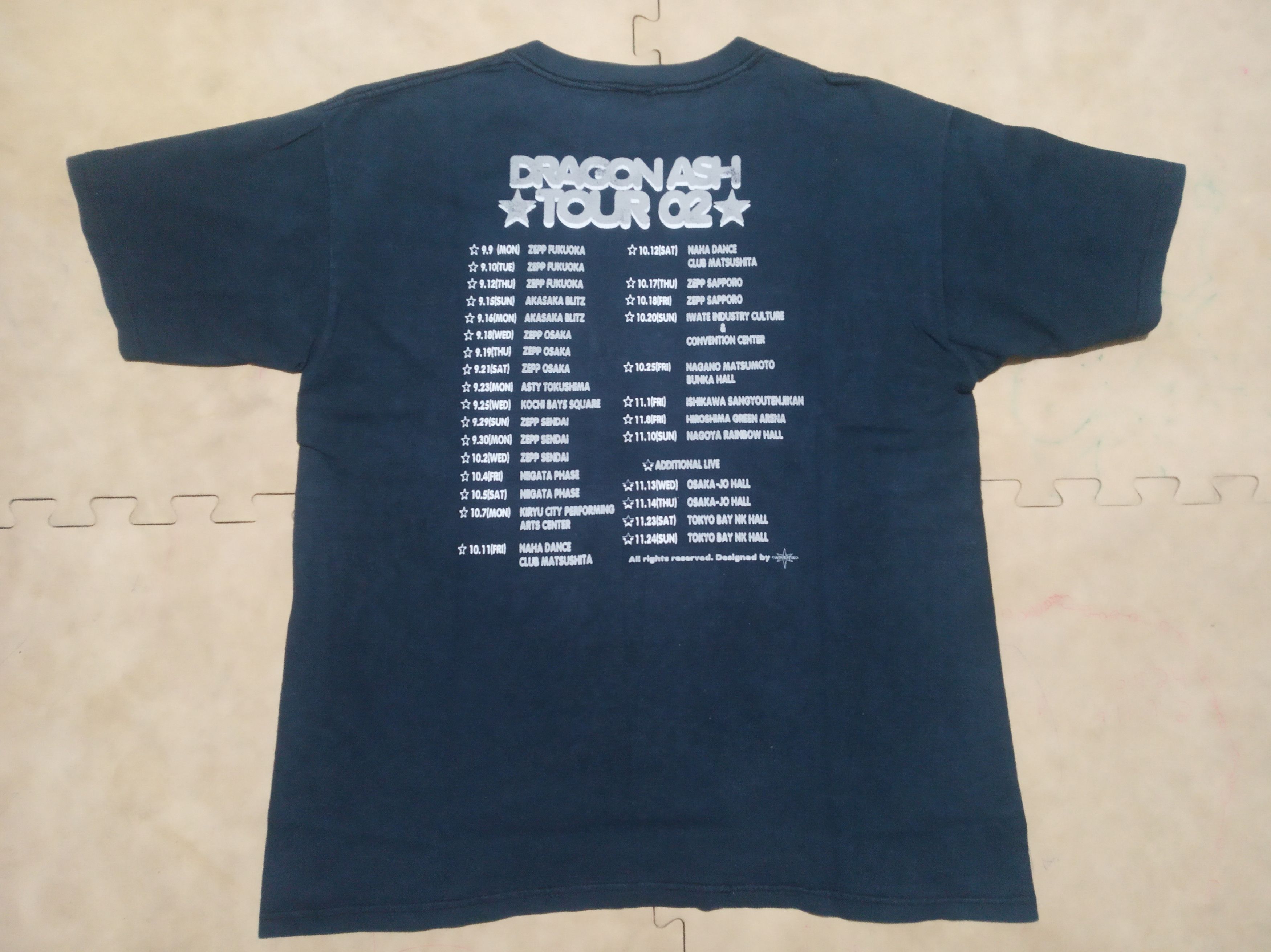 Band Tees Dragon Ash Tour 2002 Size US M / EU 48-50 / 2 - 4 Thumbnail