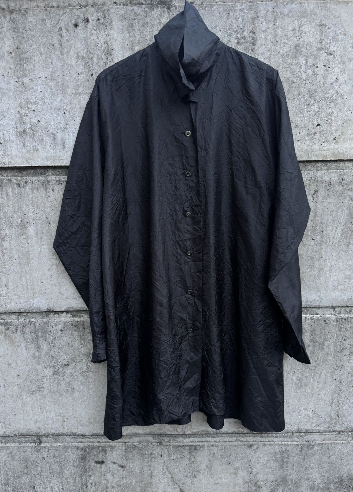 Issey Miyake Issey Miyake Yohji Yamamoto Style Black Shirt Size US M / EU 48-50 / 2 - 2 Thumbnail