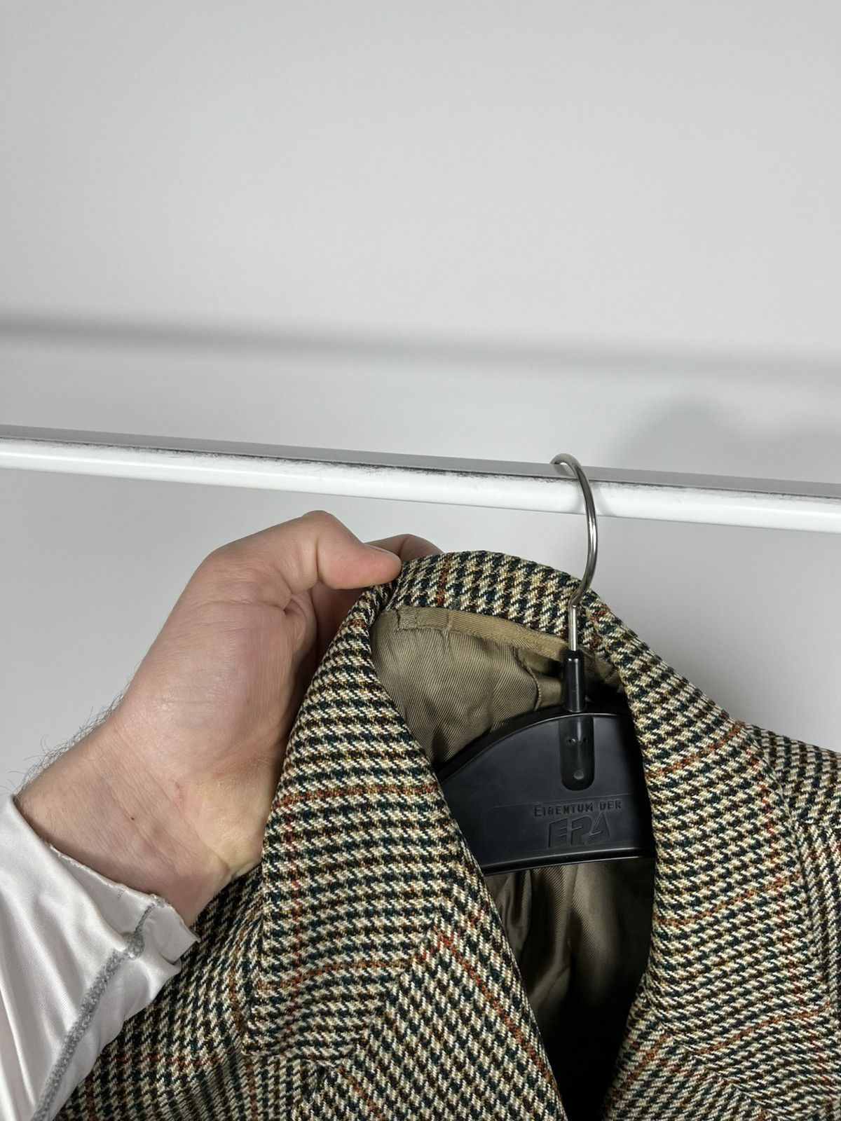 Other Vintage 1963 British Wool Blazer Houndstooth Tailored Size 44R - 8 Thumbnail