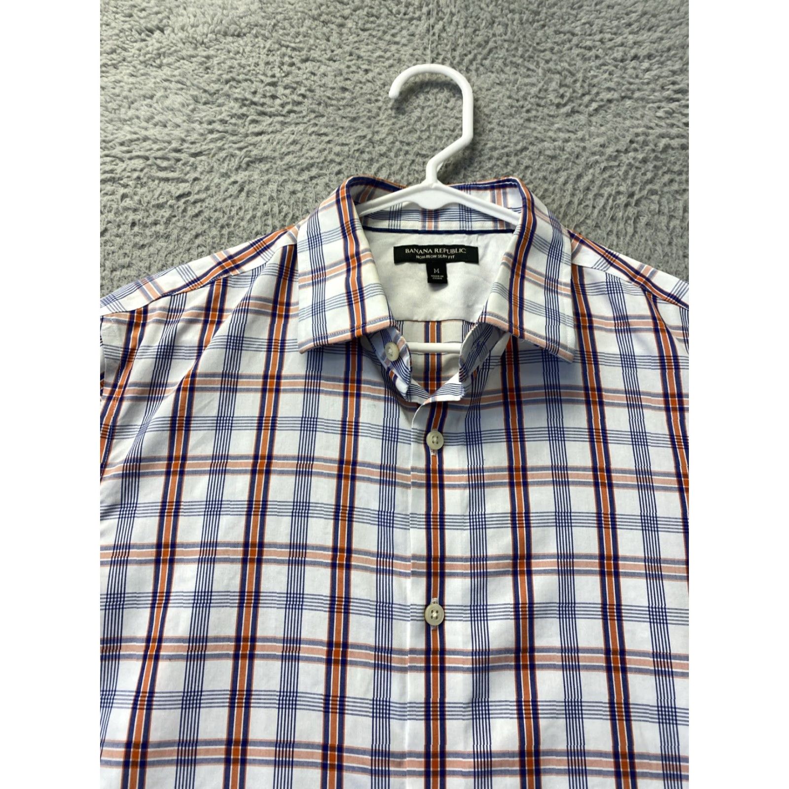 Banana Republic VINTAGE Banana Republic Dress Shirt Men's Size M Plaid Long Sleeve Button Up Collared Casual Formal Workwear Size 40R - 3 Thumbnail