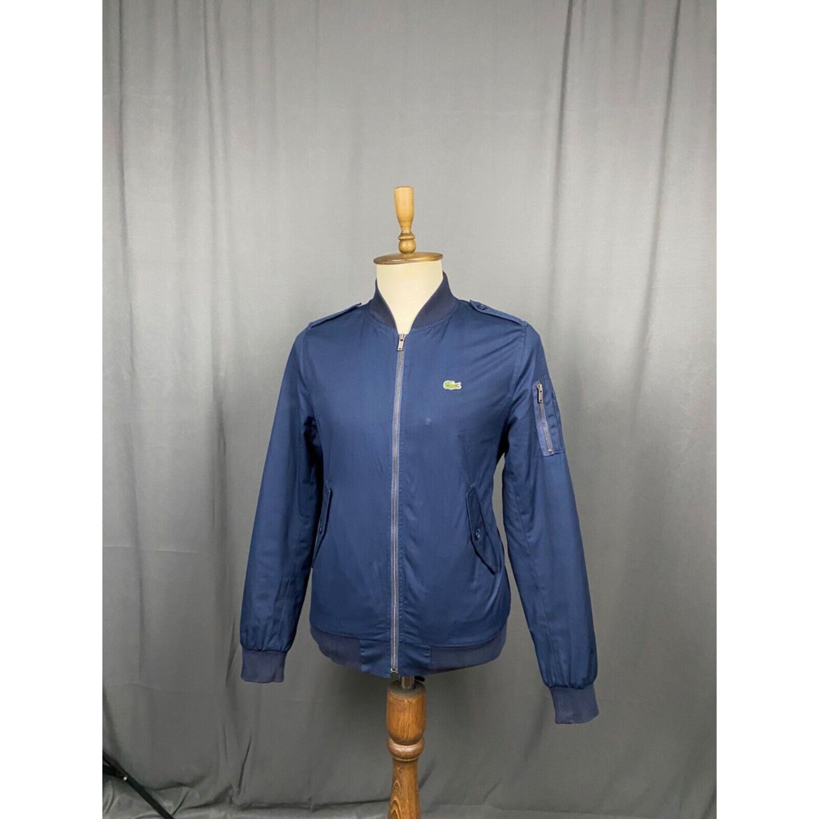 Lacoste Lacoste LIVE! Men's Blue Bomber Jacket Size 48 Size US M / EU 48-50 / 2 - 6 Thumbnail