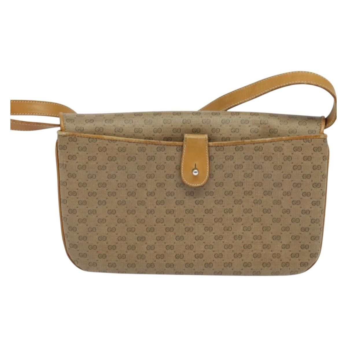 Gucci GUCCI Micro GG Supreme Shoulder Bag Pvc Brown Gold 004 106 Size ONE SIZE - 3 Thumbnail