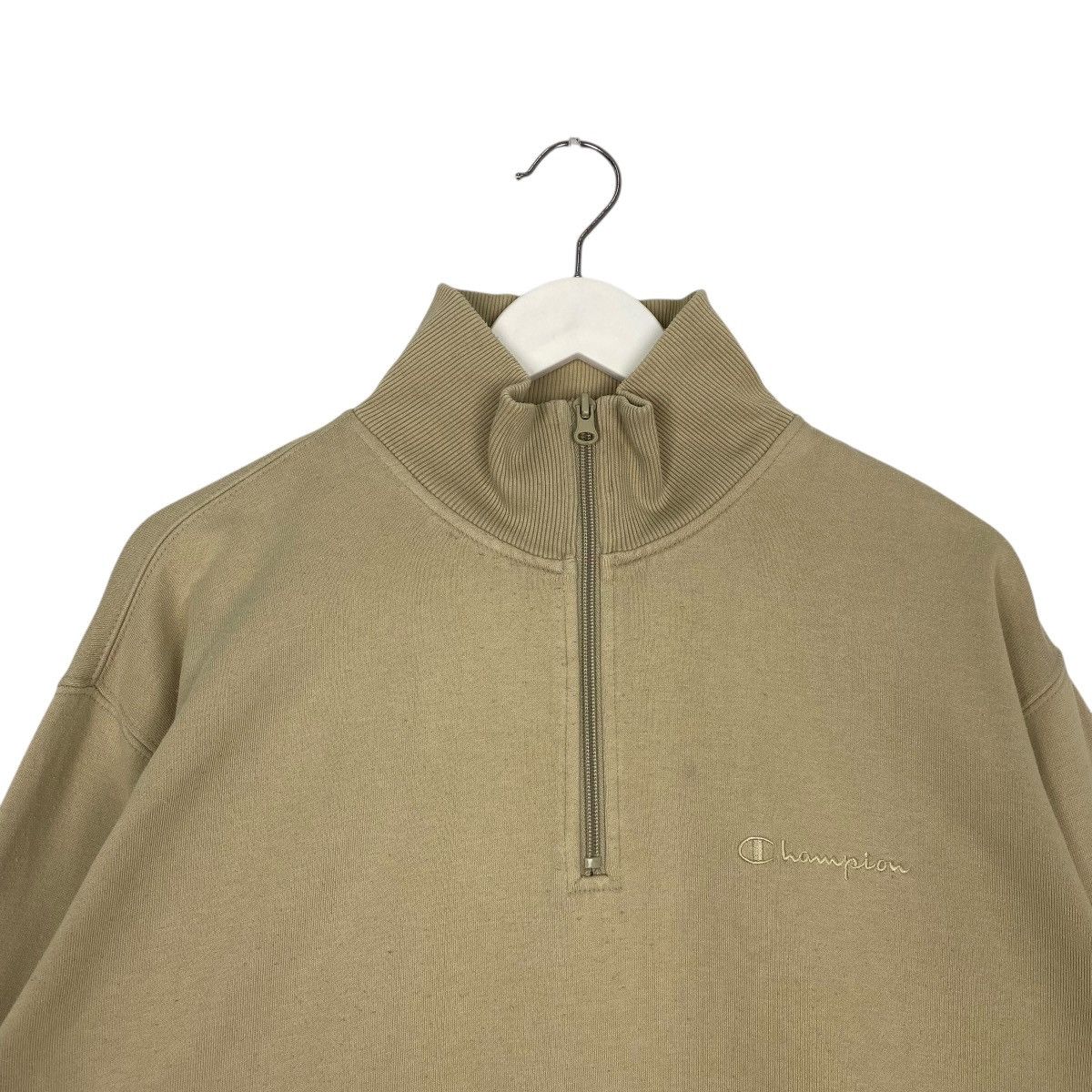 Vintage Vintage Champion Half Zipper Sweatshirt Brown Small Logo Size US L / EU 52-54 / 3 - 4 Thumbnail