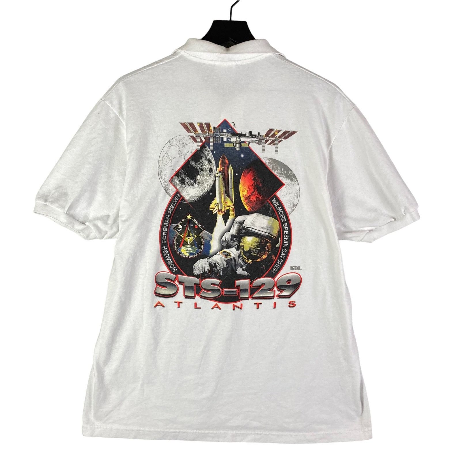 Hanes NASA STS-129 Atlantis Space Shuttle Shirt Mens Size Large Size US L / EU 52-54 / 3 - 1 Thumbnail