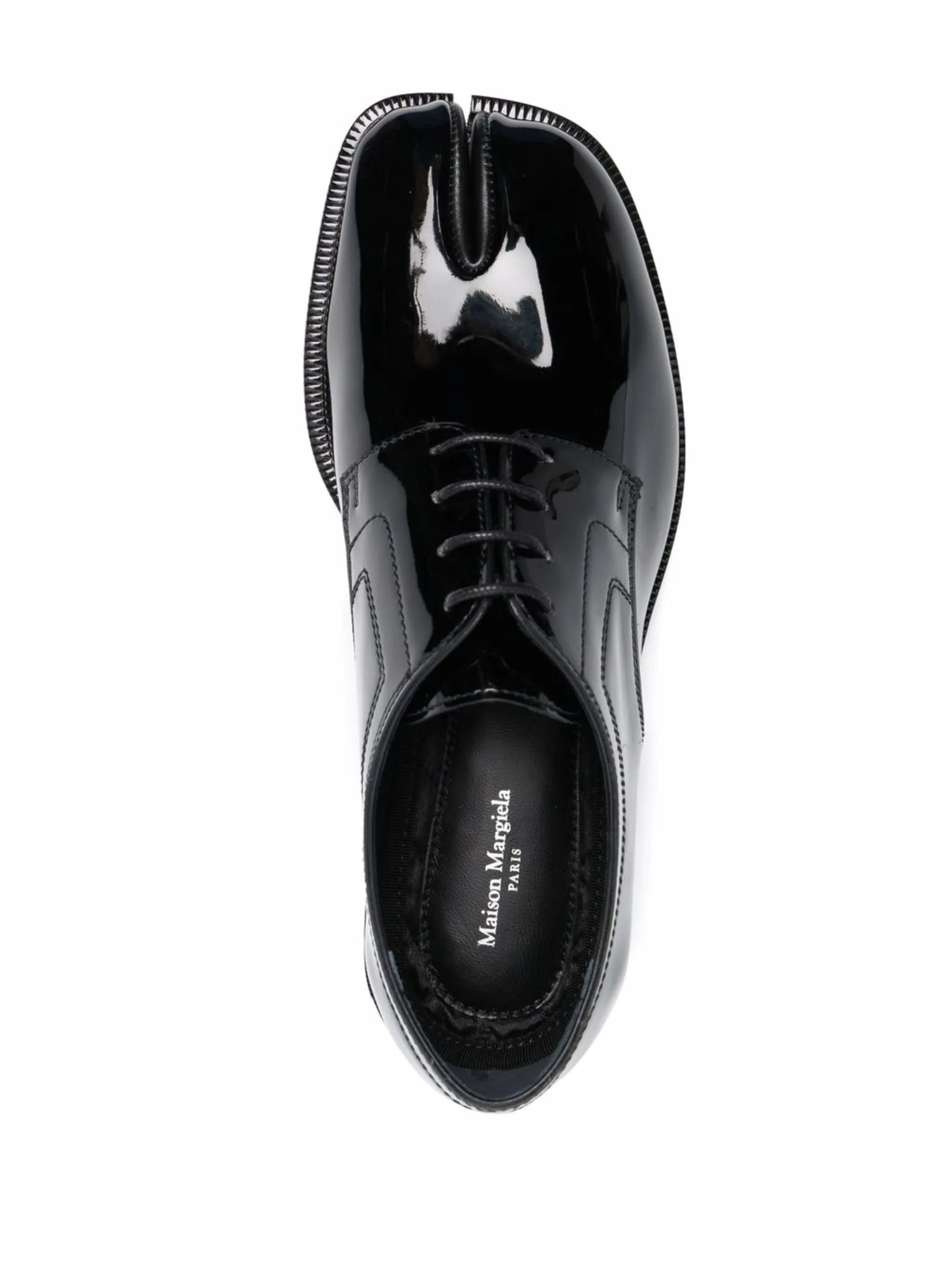 Maison Margiela oc11z0825 Tabi Lace-ups Shoes in Black Size US 7 / IT 37 - 4 Thumbnail