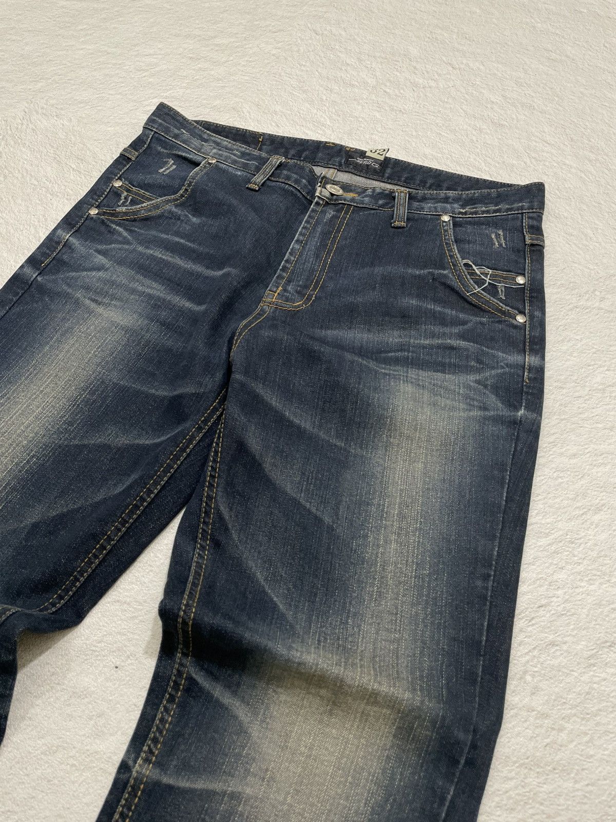 If Six Was Nine 2000s Zero-G Distressed Fading Denim Y2K Size US 32 / EU 48 - 3 Thumbnail