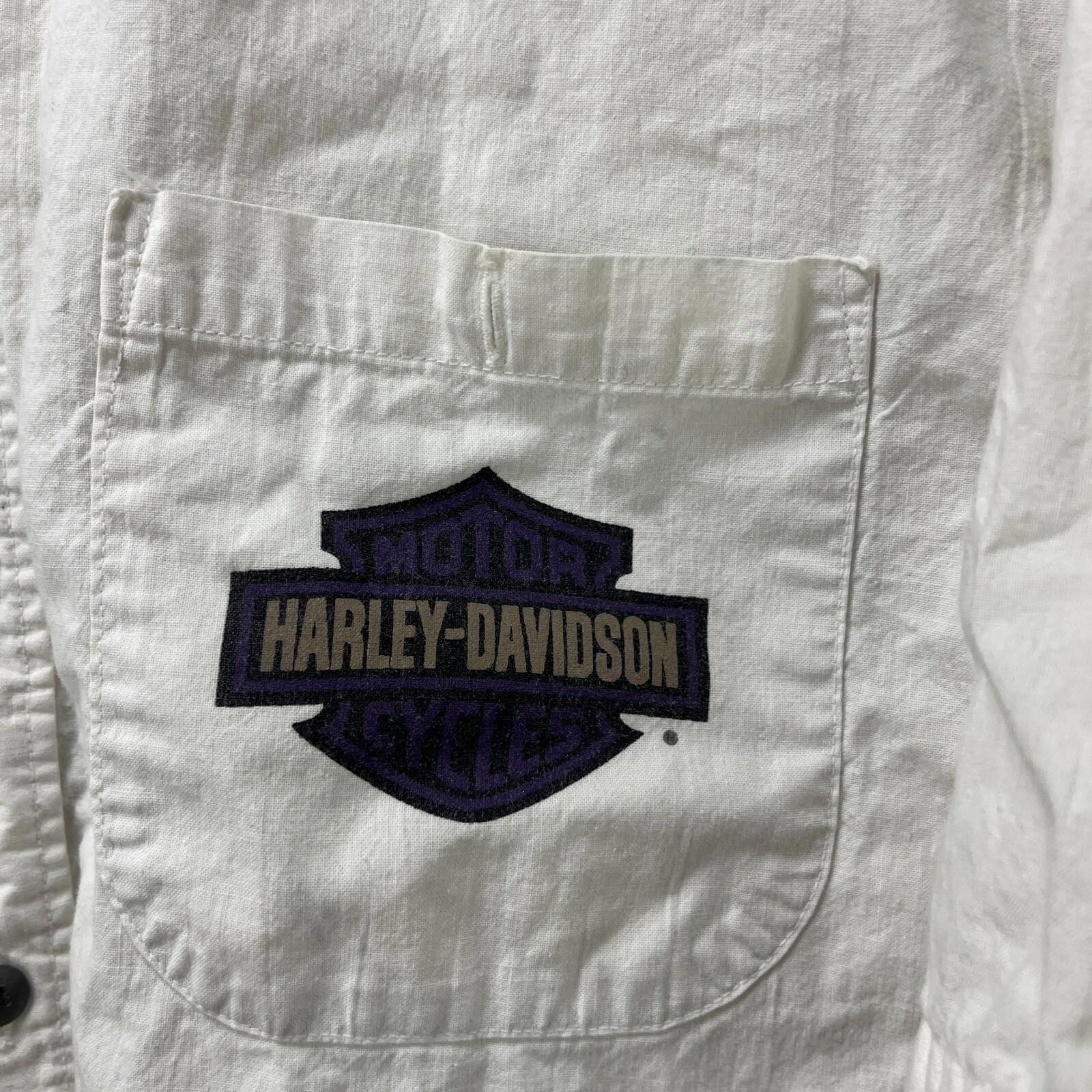 Harley Davidson Vintage '90s Harley-Davidson Eagle Button-Up Shirt XL Size US XL / EU 56 / 4 - 3 Thumbnail