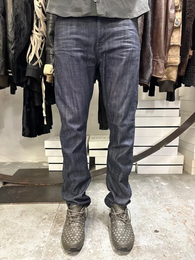 Burberry × Vintage 2000s Burberry Raw Denim Jeans Size US 33 - 2 Thumbnail