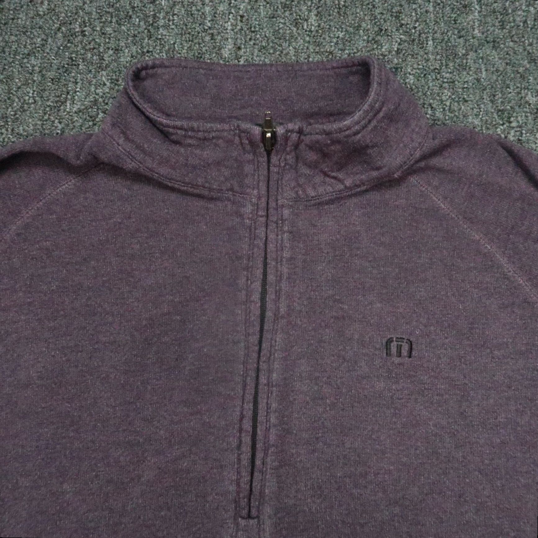 TravisMathew Travis Mathew Pullover Mens M Red Quarter Zip Mock Neck Pockets Lightweight Casual Activewear Size US M / EU 48-50 / 2 - 2 Thumbnail