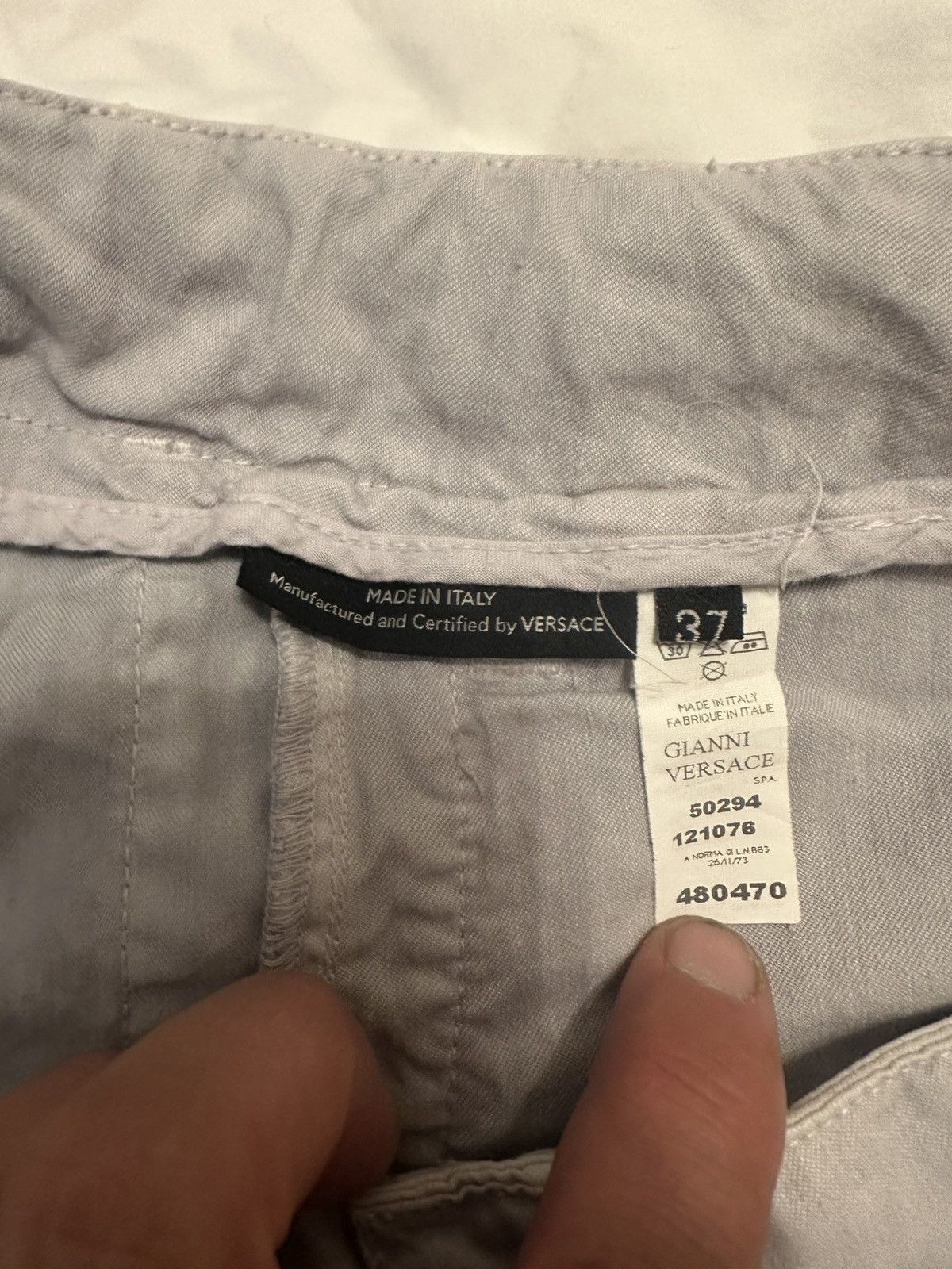 Versace Versace Grigi Capri Shorts Size US 37 - 2 Thumbnail