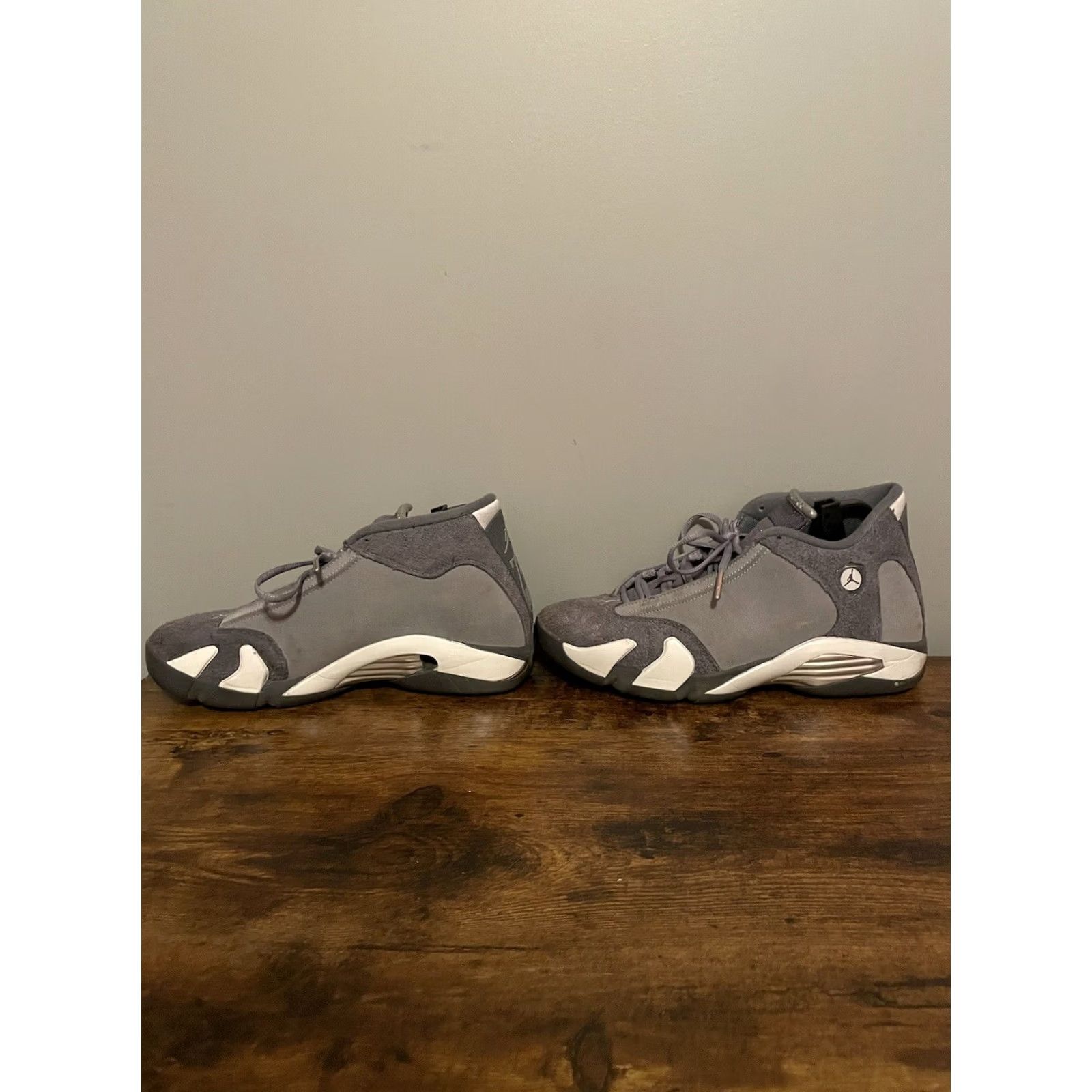 Jordan Brand Nike Air Jordan 14 Retro Flint Grey Sneakers Mens Size 8.5 US Gray Suede 2024 Release Athletic Shoes Sneaker Size US 8 / EU 41 - 3 Thumbnail