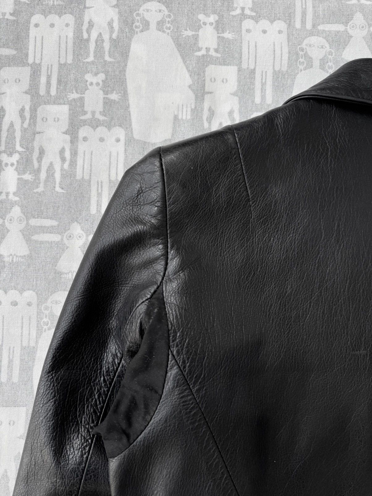 Ann Demeulemeester Ann Demeulemeester AW98 Leather Blazer Size S / US 4 / IT 40 - 8 Thumbnail