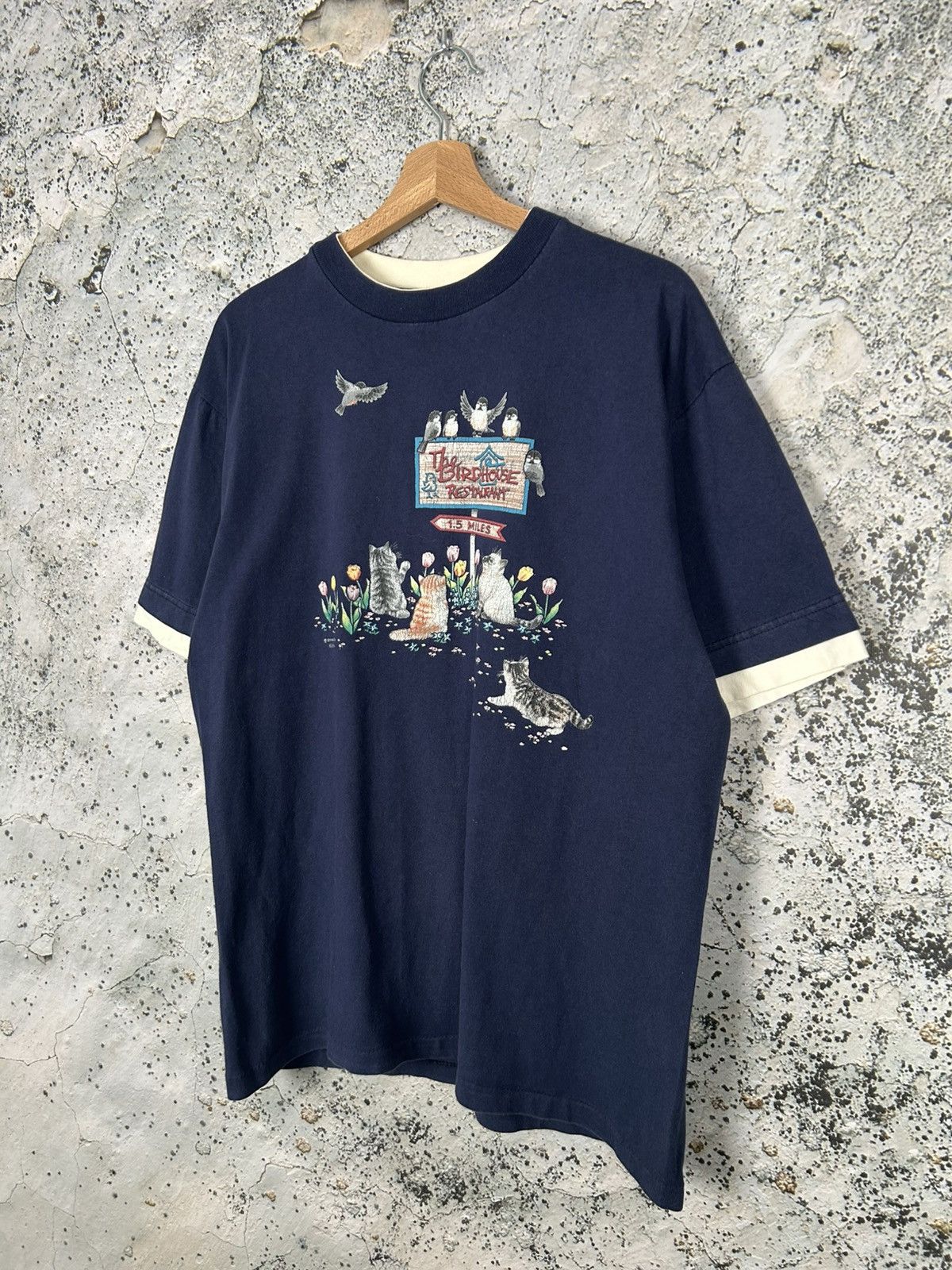 Adidas Vintage The Birdhouse Restaurant Graphic Tee Animal 90s Size US L / EU 52-54 / 3 - 2 Thumbnail