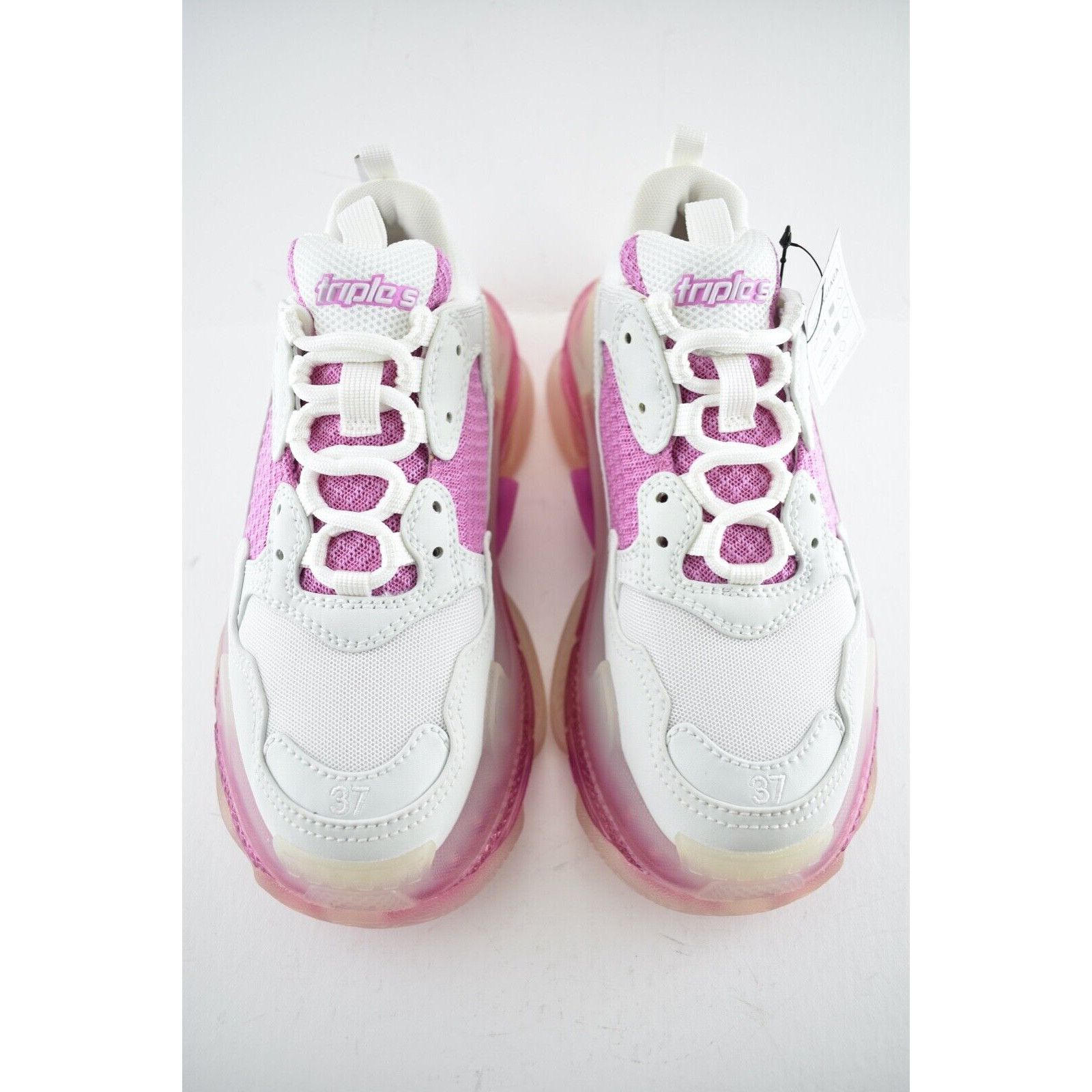Balenciaga Triple S Sneaker Women Clear Low Platform Flat Trainer 37 Size US 7 / IT 37 - 7 Thumbnail