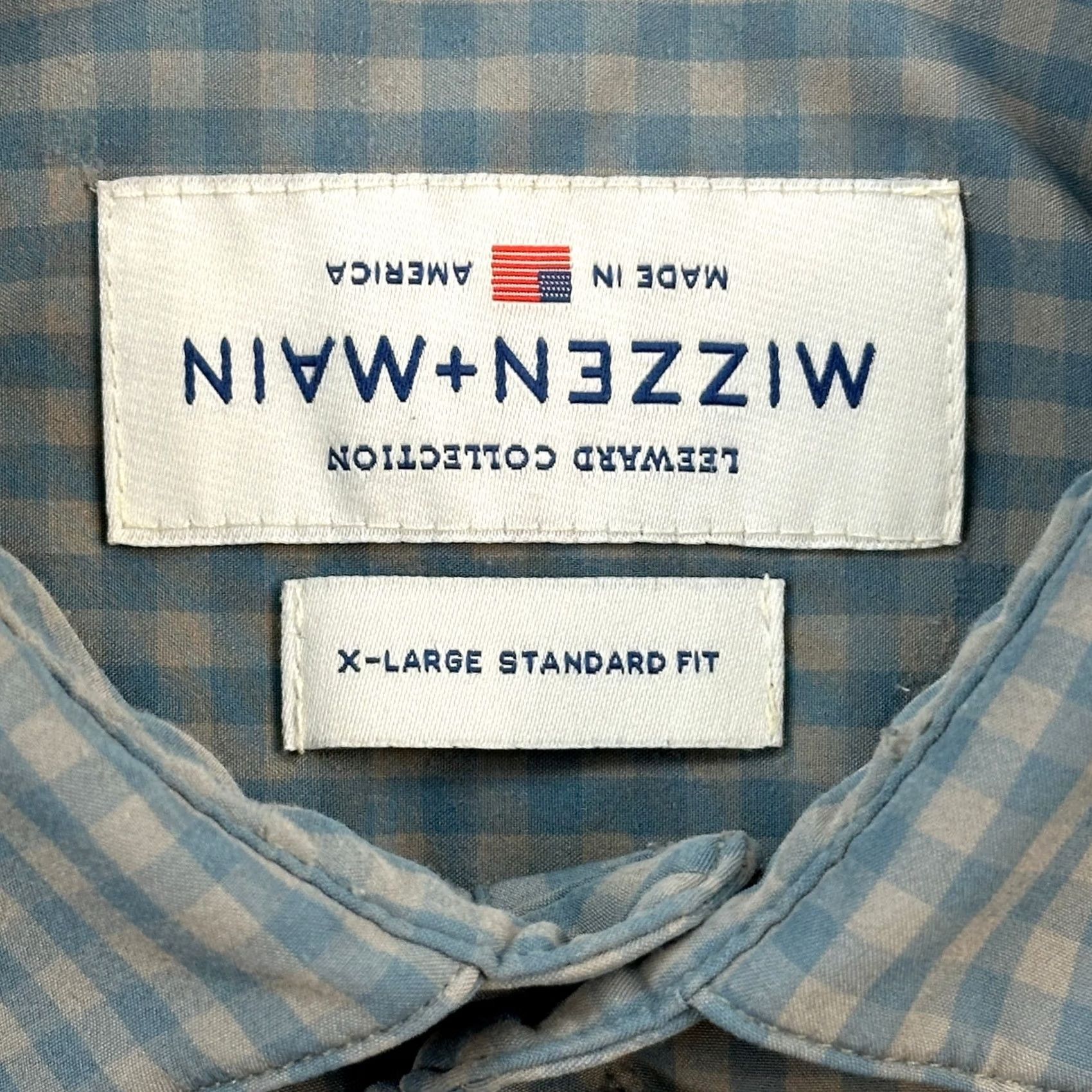 Mizzen+Main Mizzen+Main Leeward Collection Shirt Mens XL Blue Check Performance Stretch USA Shirt Mens XL Blue Check Performance Stretch USA Size US XL / EU 56 / 4 - 5 Thumbnail