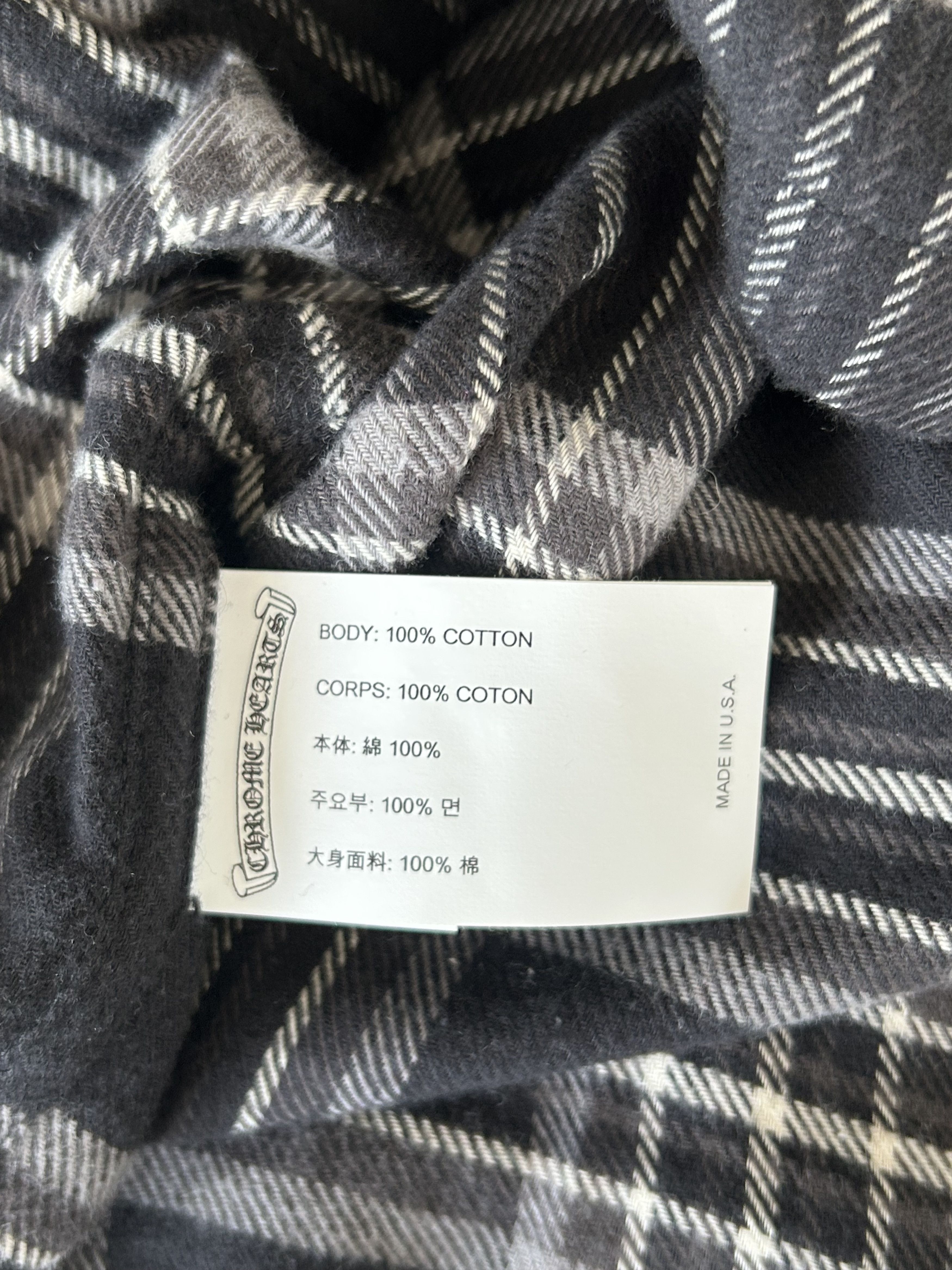 Chrome Hearts Chrome Hearts Black & Grey Plaid Jacket Size US M / EU 48-50 / 2 - 4 Thumbnail