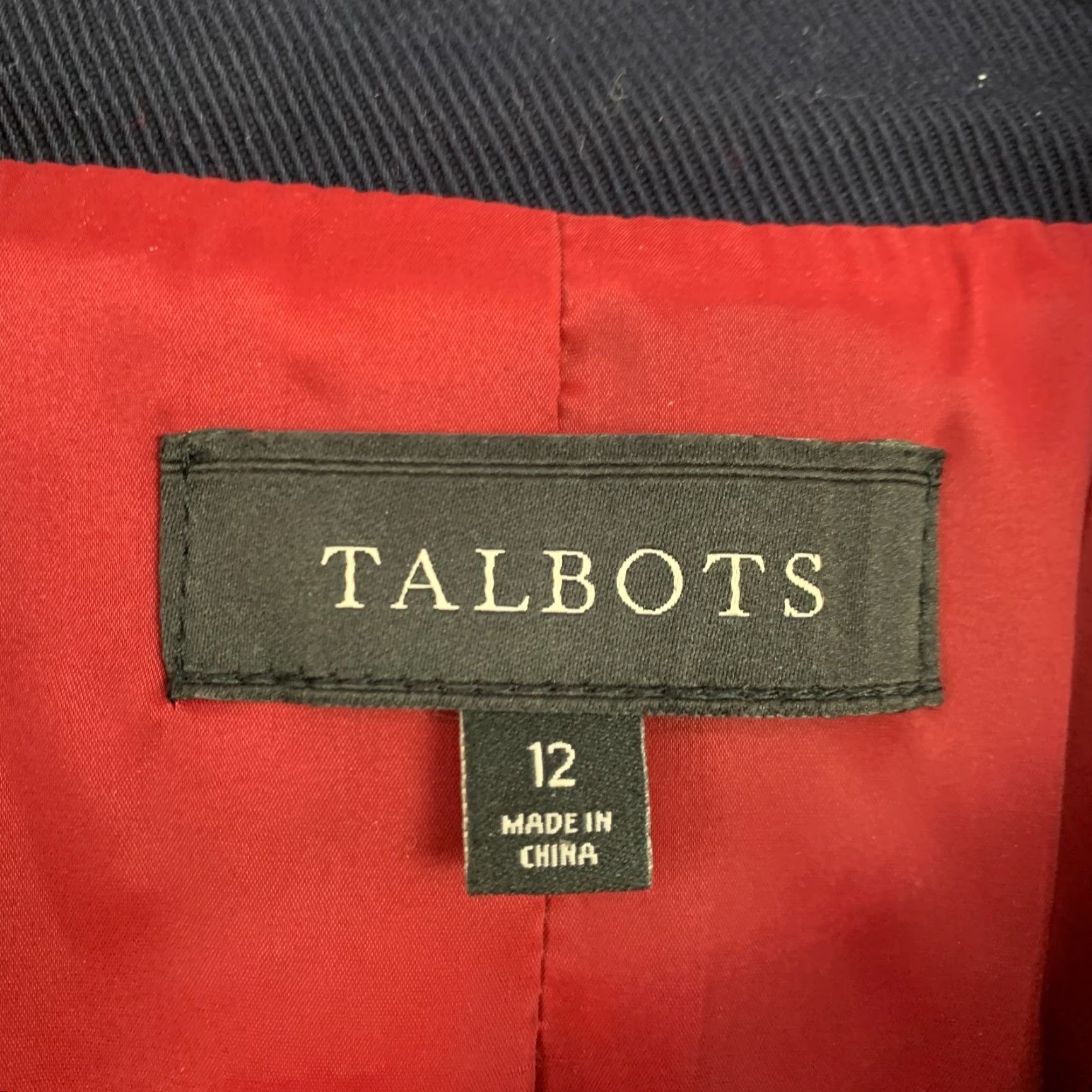Talbots Talbots Navy Gold Button Nautical Twill Blazer Womens 12 Blazer Nautical Classic Preppy Navy Gold Button Three-Button Blazer Womens 12 Mens Girls Size XL / US 12-14 / IT 48-50 - 6 Thumbnail
