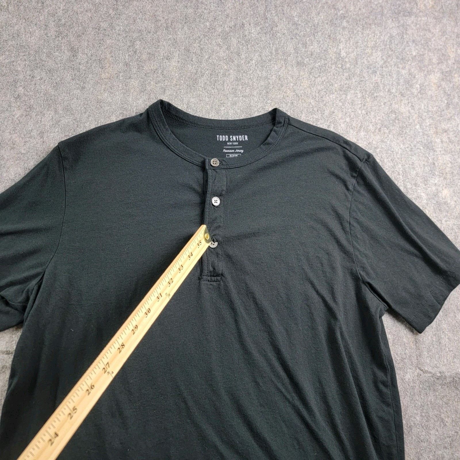 Todd Snyder Todd Snyder Premium Jersey Henley T-Shirt Short Sleeve *Read Size US M / EU 48-50 / 2 - 6 Thumbnail