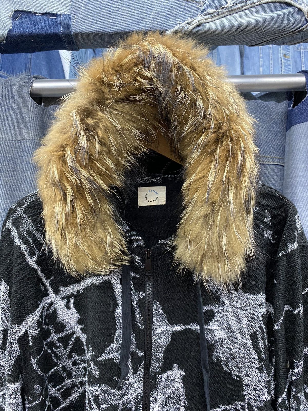 If Six Was Nine × Japanese Brand Fur hoodie undefined splater like hys junya style Size US L / EU 52-54 / 3 - 4 Thumbnail