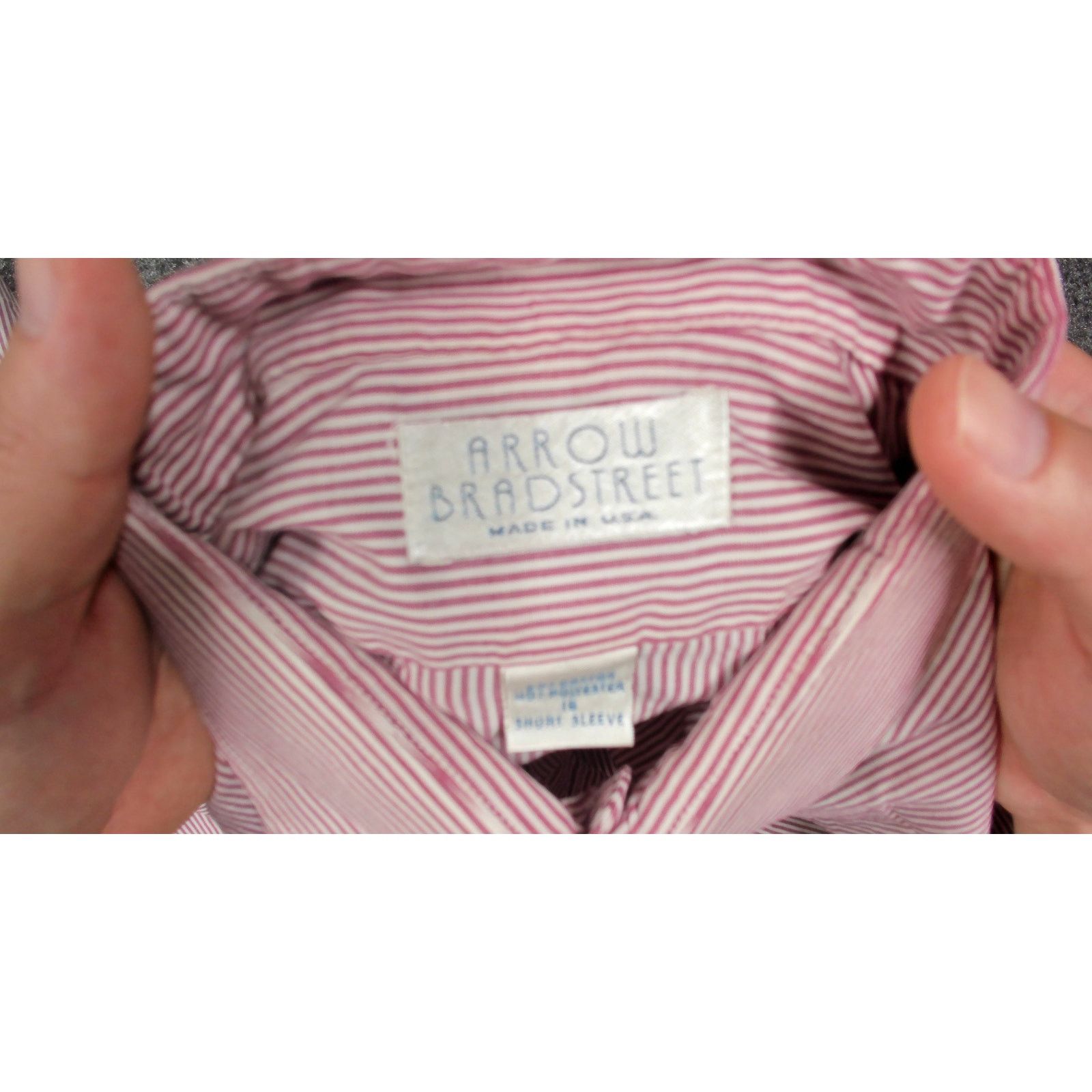 Arrow 80s Arrow Bradstreet Micro Stripe Oversized Shirt L USA Made Size US L / EU 52-54 / 3 - 5 Thumbnail