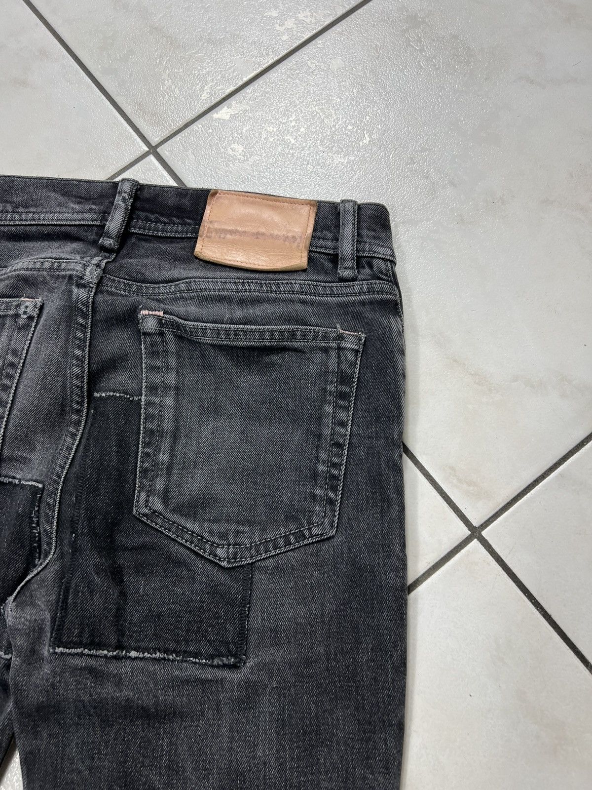 Acne Studios Acne Studios bla konst north black patch jeans patchwork Size US 29 - 18 Thumbnail