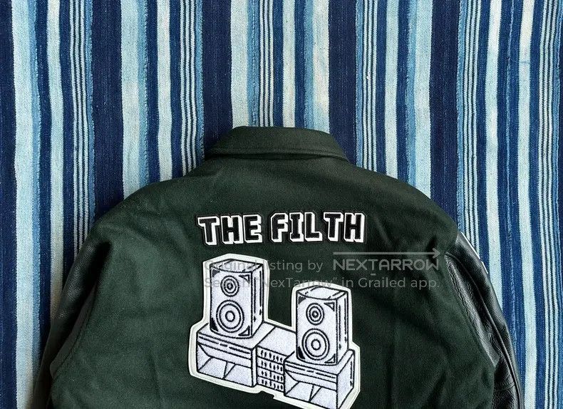 Neighborhood Neighborhood Wool Leather Sleeve Baseball Jacket Size US L / EU 52-54 / 3 - 4 Thumbnail