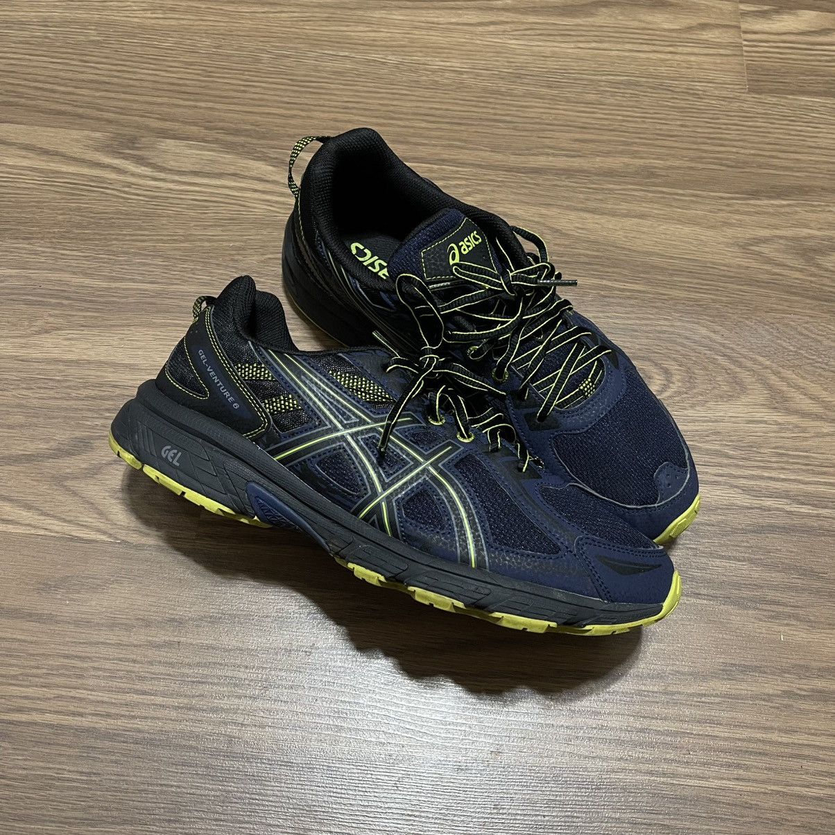 Asics Asics gel venture 6 navy blue lime Size US 11 / EU 44 - 1 Thumbnail