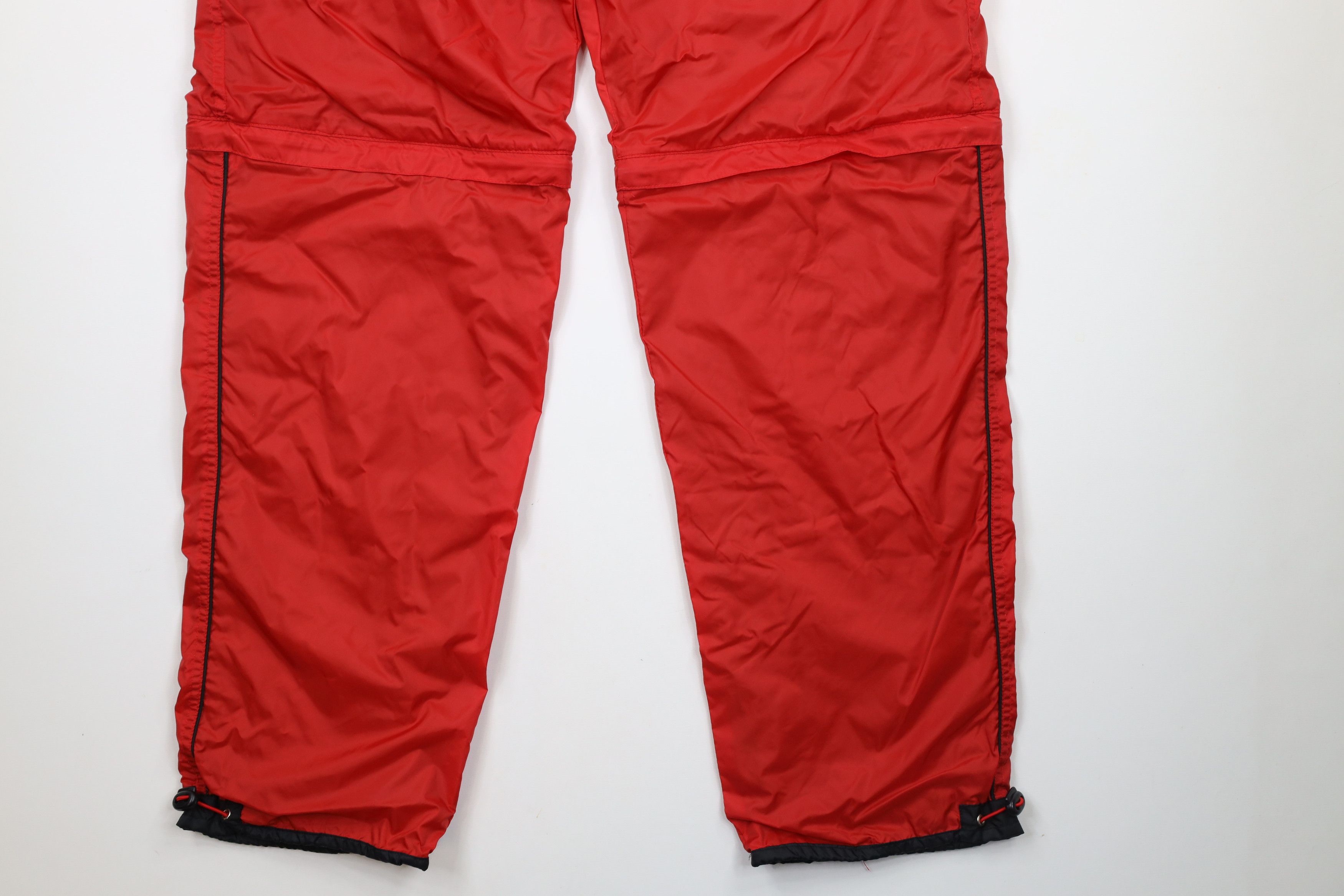 Vintage Vintage 90s University Convertible Wide Leg Pants Shorts Red Size US 38 / EU 54 - 4 Thumbnail
