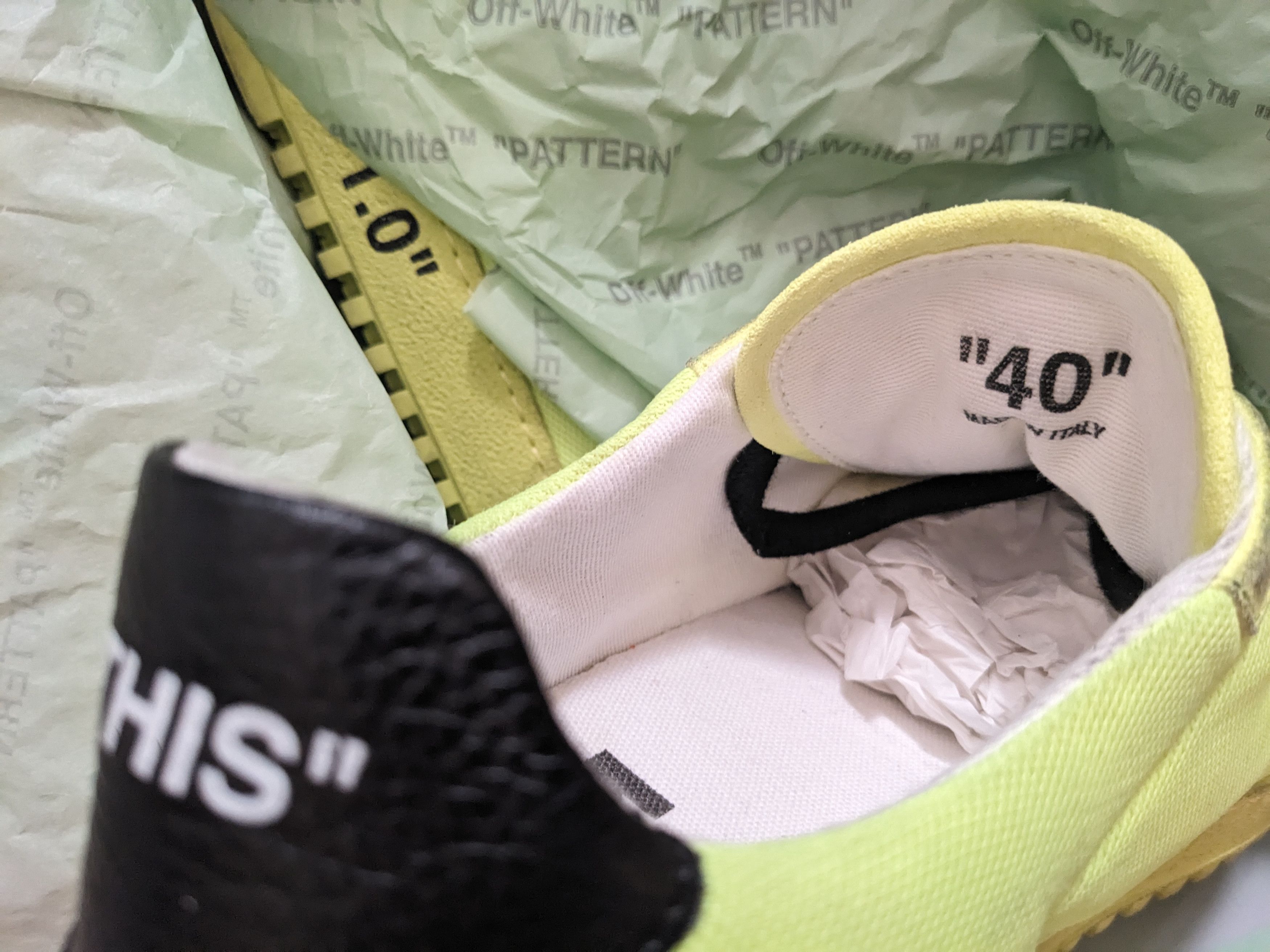 Off-White Off-White 2.0 Canvas Sneakers - Yellow Size US 6.5 / EU 39-40 - 17 Thumbnail