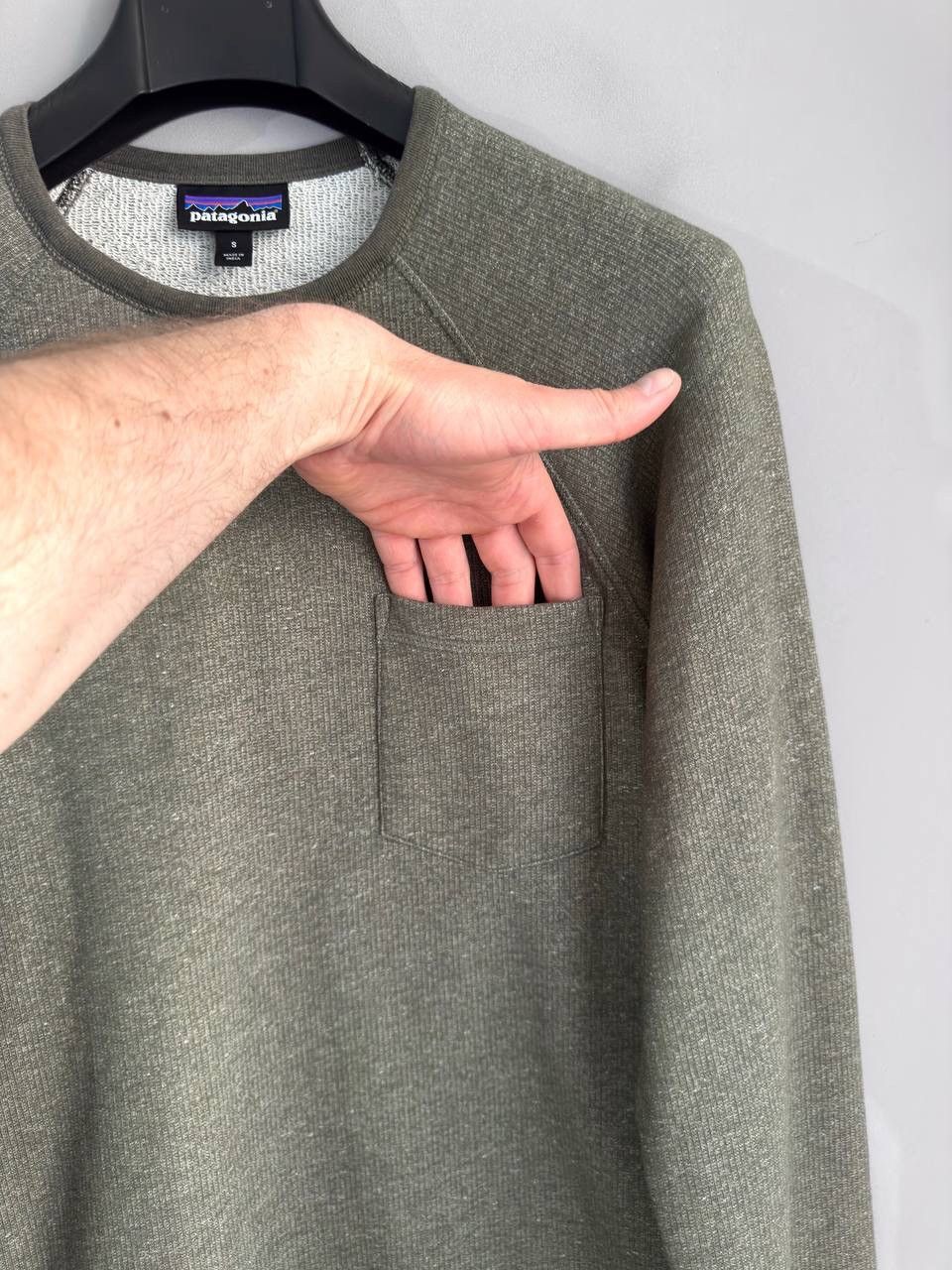 Patagonia Patagonia Mahnya Men's Green Cotton Crewneck Sweatshirt, S Size US S / EU 44-46 / 1 - 4 Thumbnail