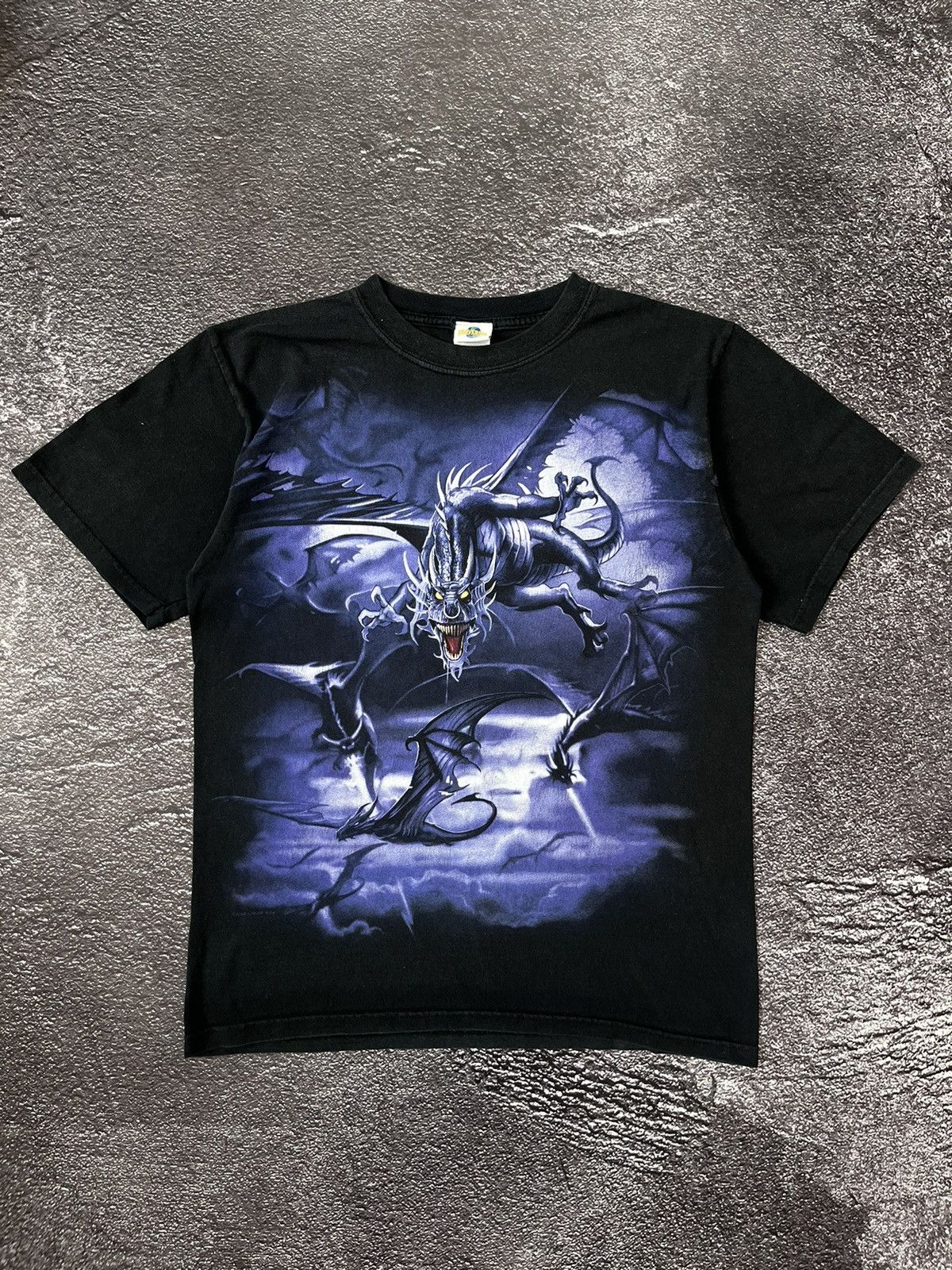 Liquid Blue Vintage Y2K 2000’s Universal Studios Dueling Dragons T-Shirt Size US M / EU 48-50 / 2 - 1 Thumbnail