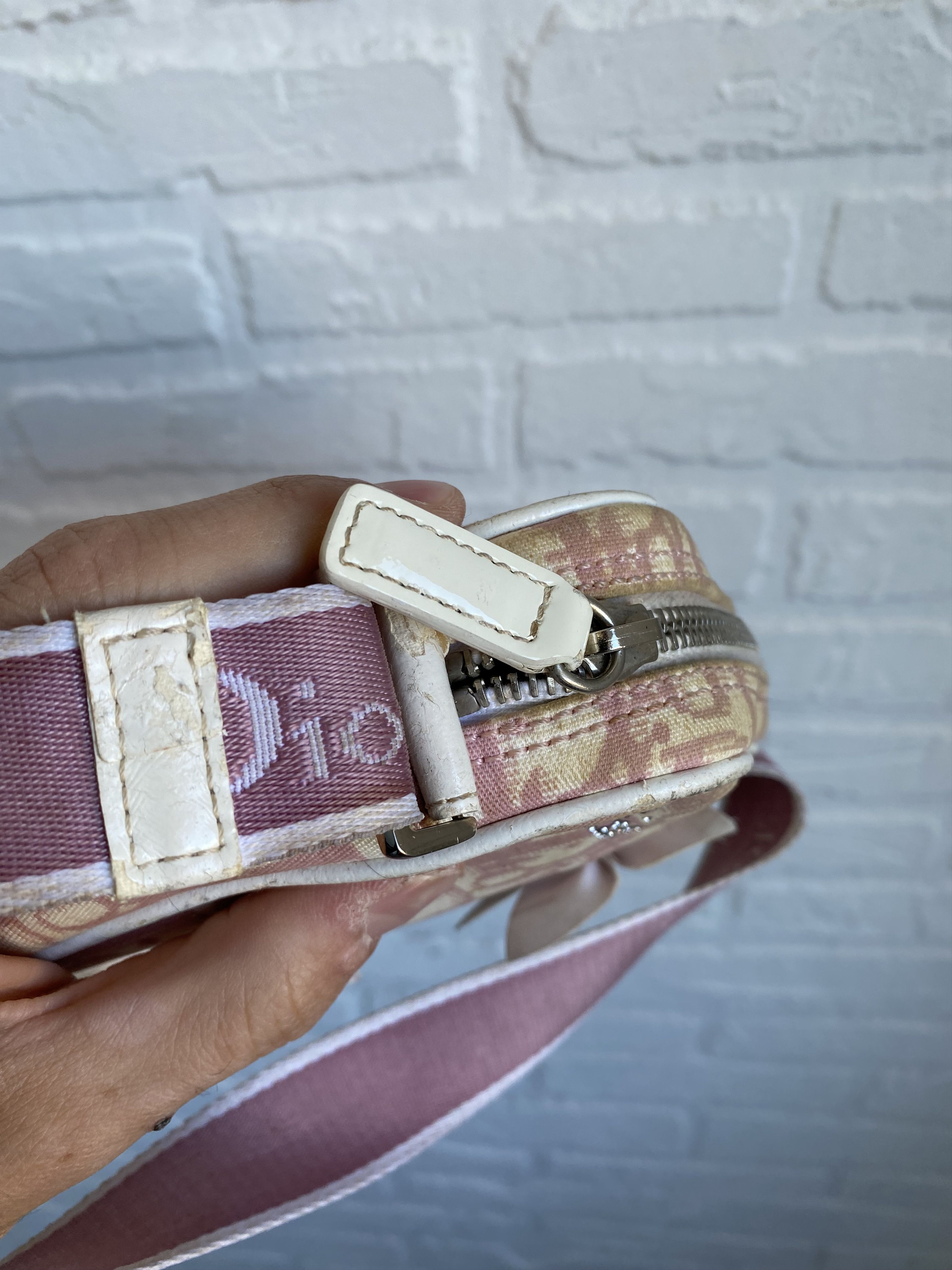 Dior Vintage Christian Dior pink monogram flower messenger bag Size ONE SIZE - 7 Thumbnail