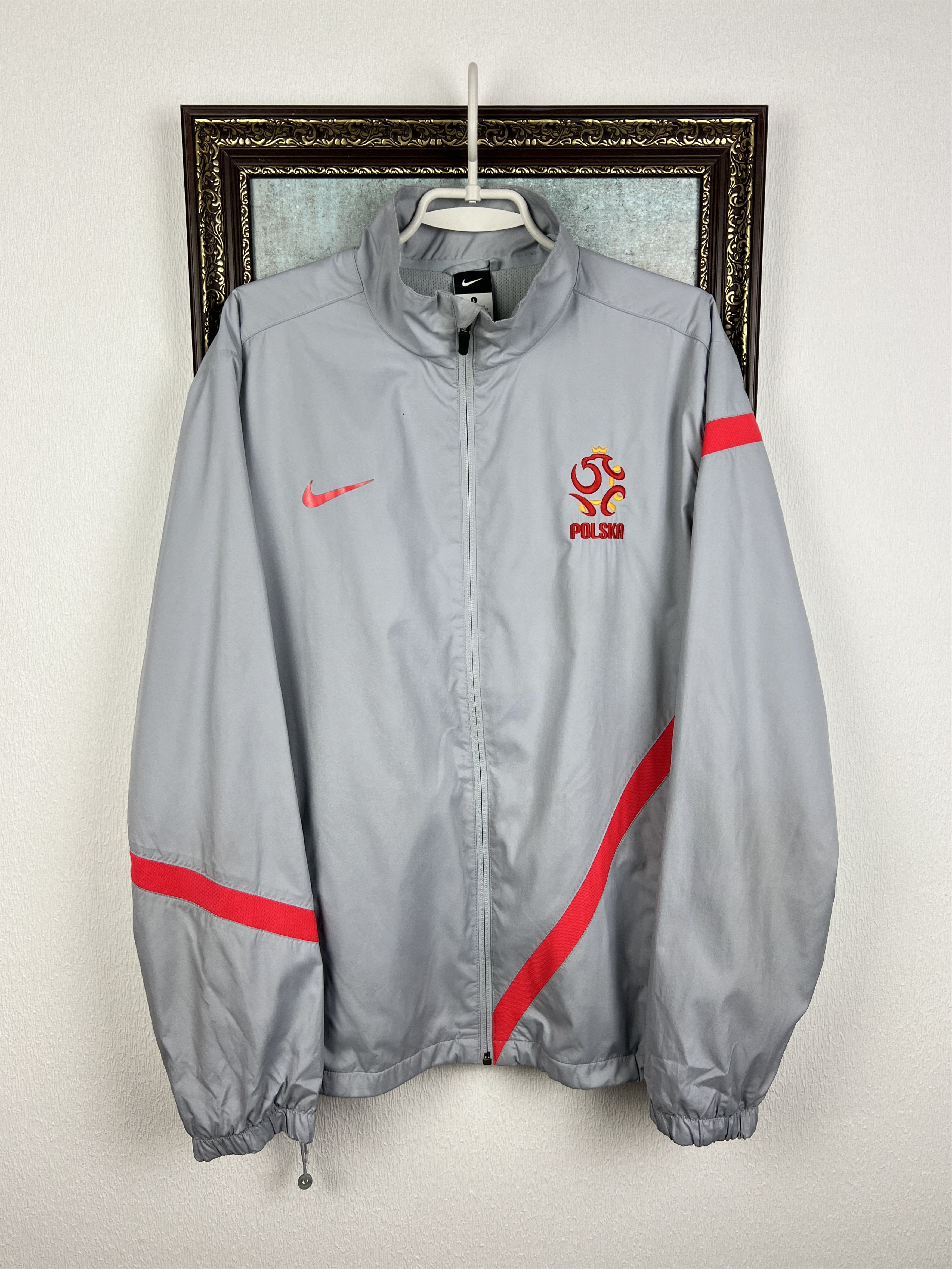 Nike Vintage Poland Football Jacket Soccer Track Top Zip Rare Size US L / EU 52-54 / 3 - 1 Thumbnail