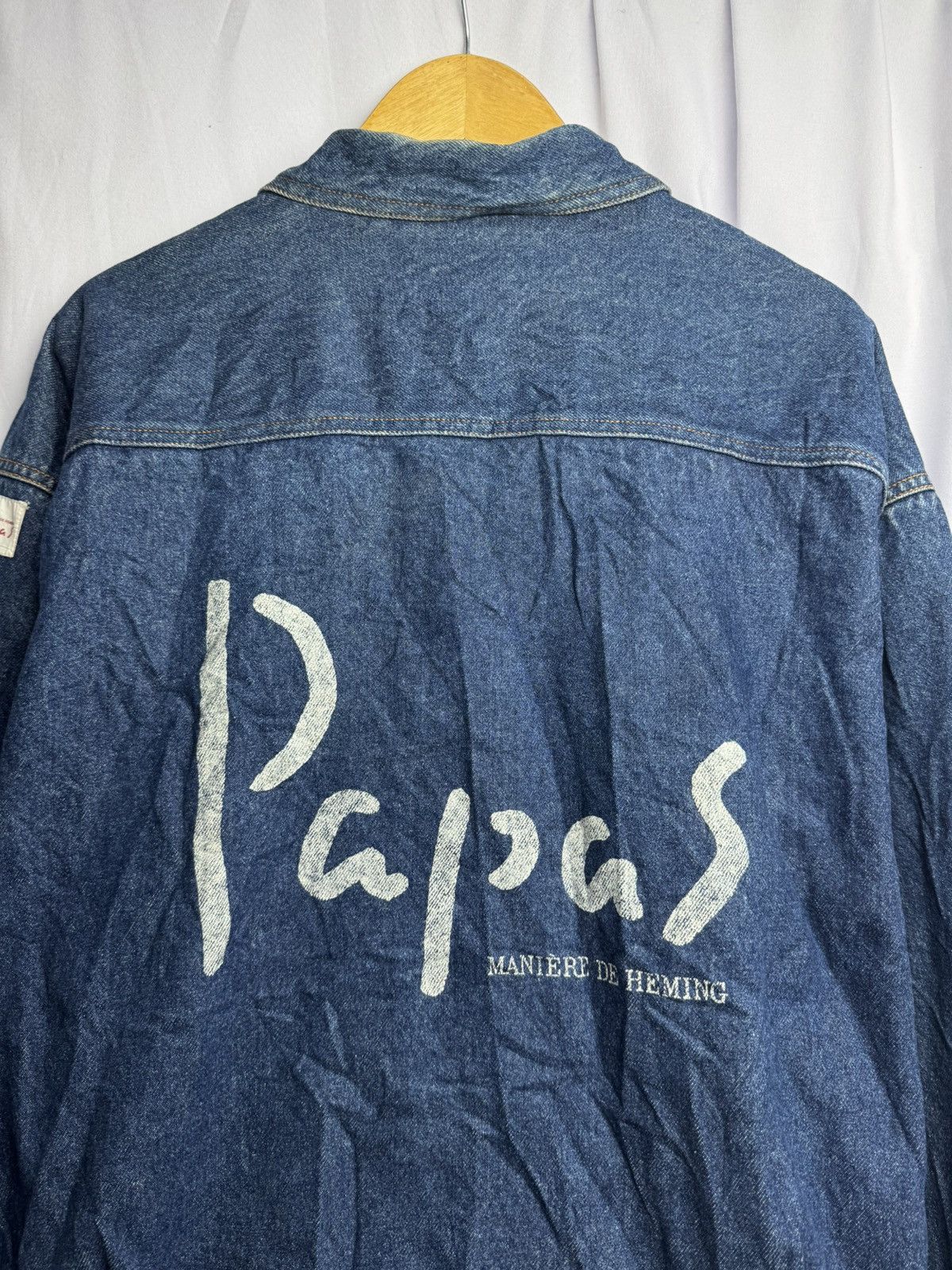 Hysteric Glamour Papas Maniere De Heming Denim Jacket Vintage Style Size US L / EU 52-54 / 3 - 5 Thumbnail
