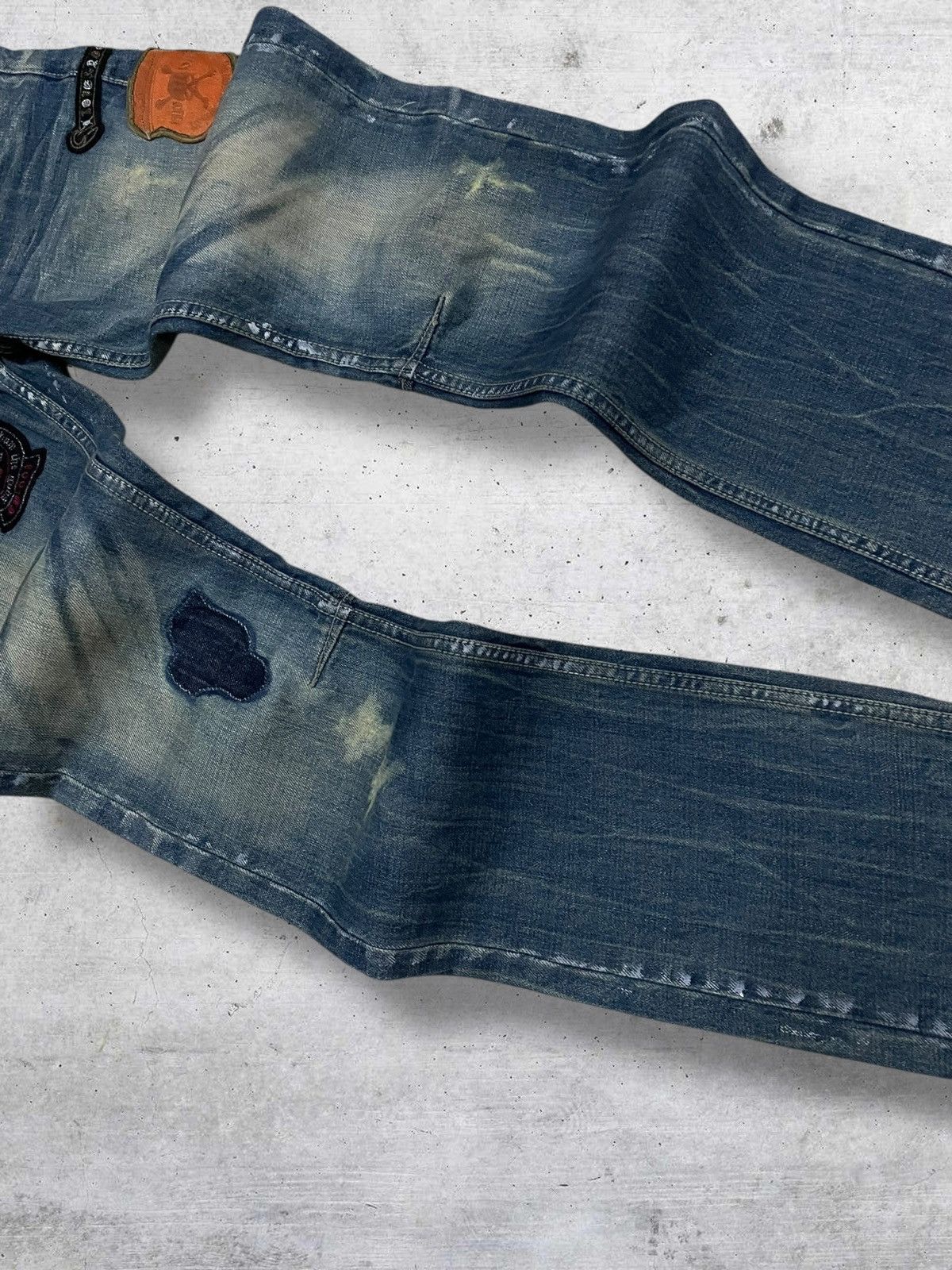 Hysteric Glamour VINTAGE BULLET NOISE JAPAN DESIGNER 90S OG PUNK PATCH DENIM Size US 30 / EU 46 - 6 Thumbnail