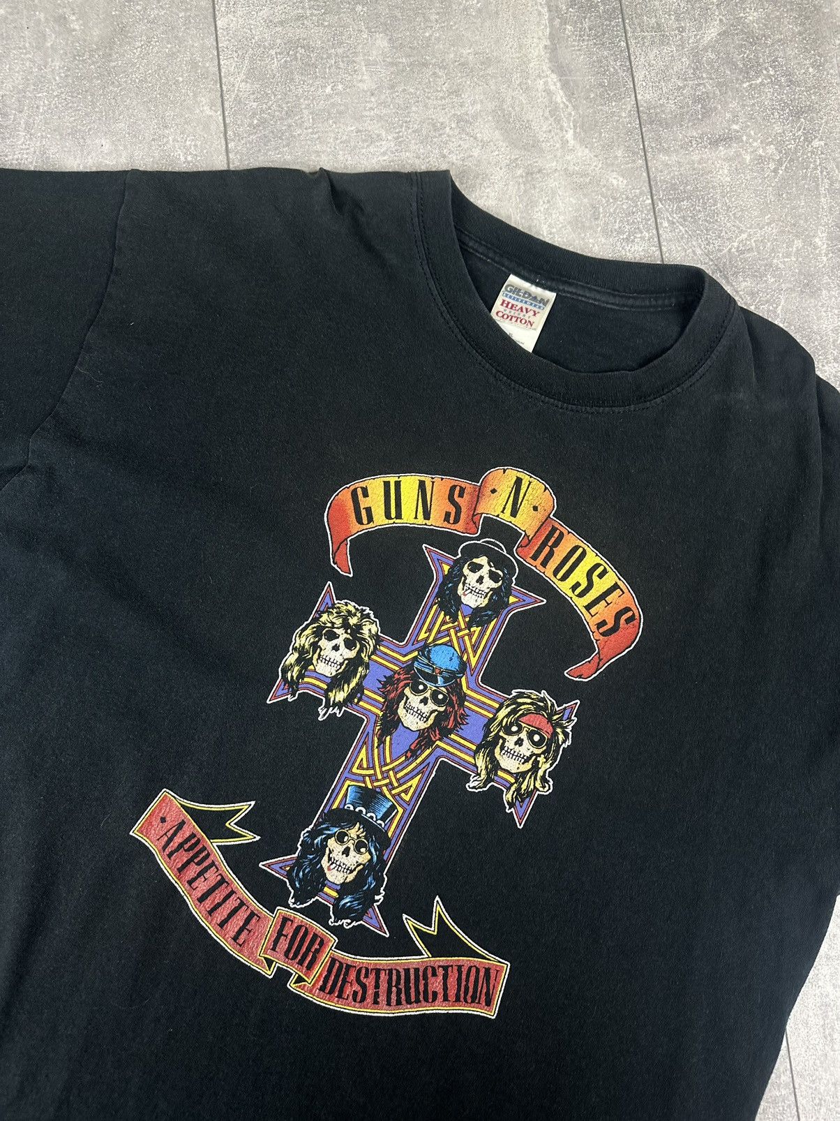 Gildan Guns n Roses Appetite For Destructions Band Rock T-Shirt Size US XL / EU 56 / 4 - 3 Thumbnail