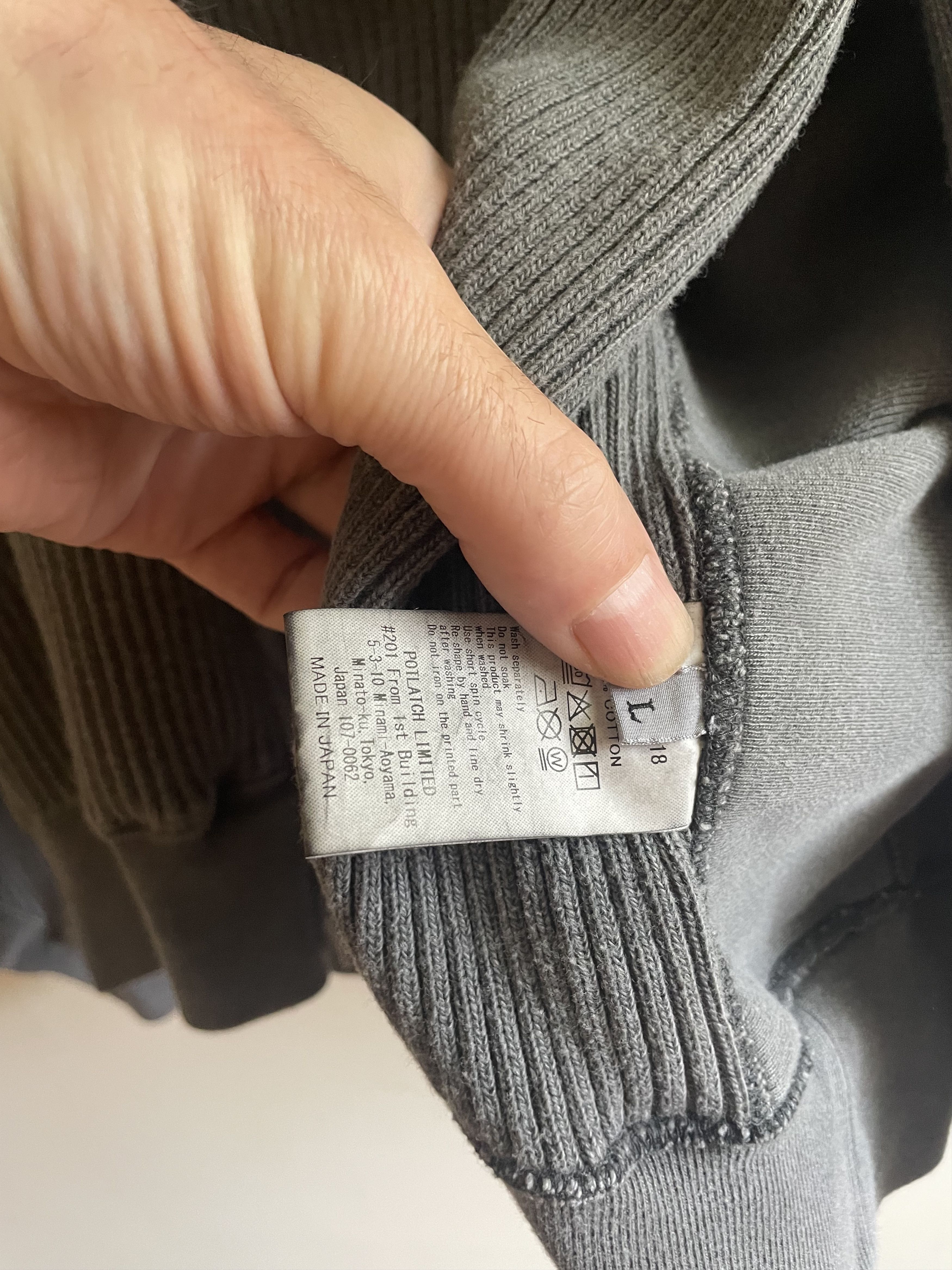Cav Empt Overdye Wide Rib Cut Zip Hoody Large Charcoal Size US L / EU 52-54 / 3 - 8 Thumbnail