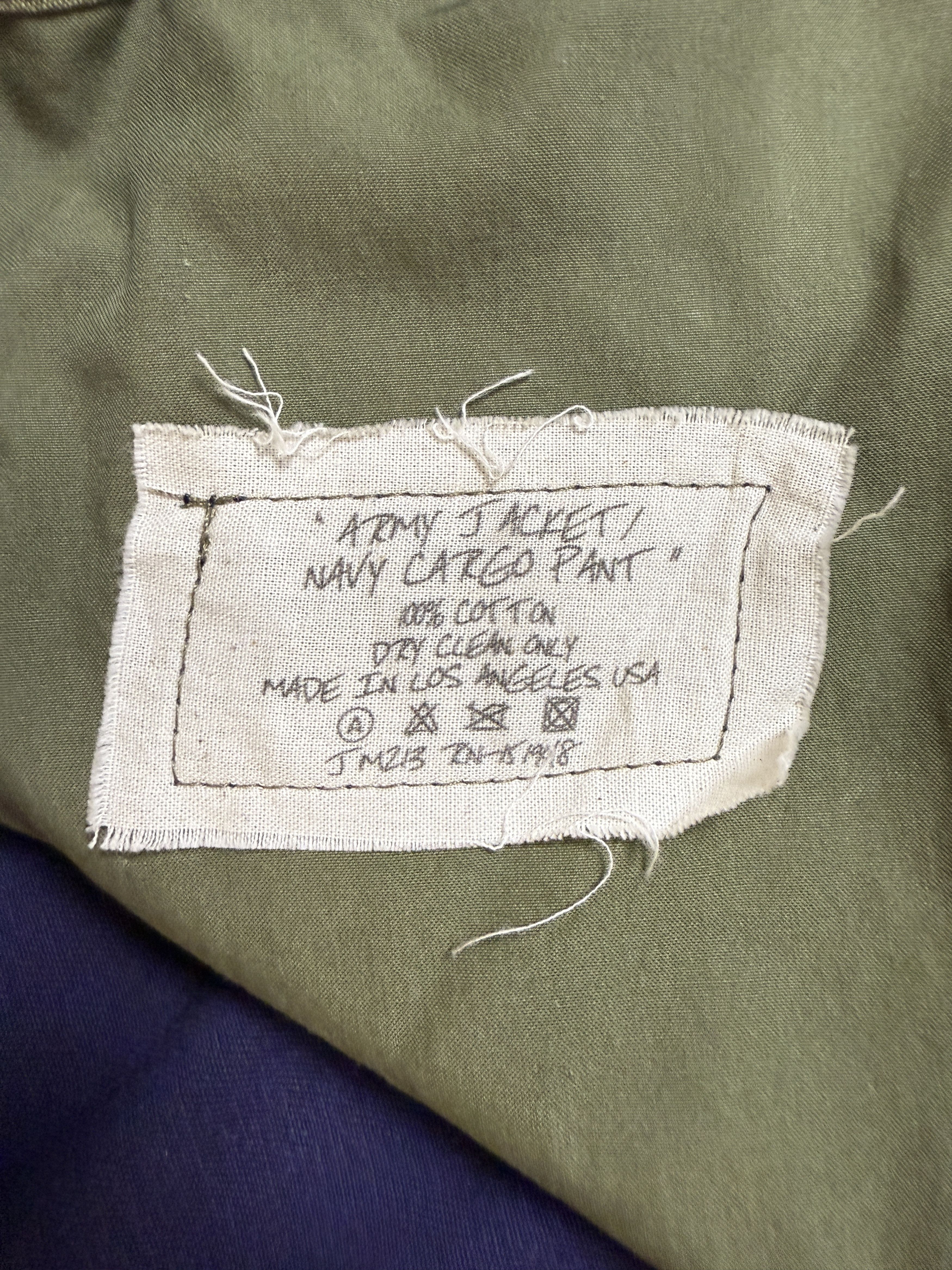 Greg Lauren $1250 Greg Lauren Army Jacket Navy Cargo Pant Size US 38 / EU 54 - 11 Thumbnail