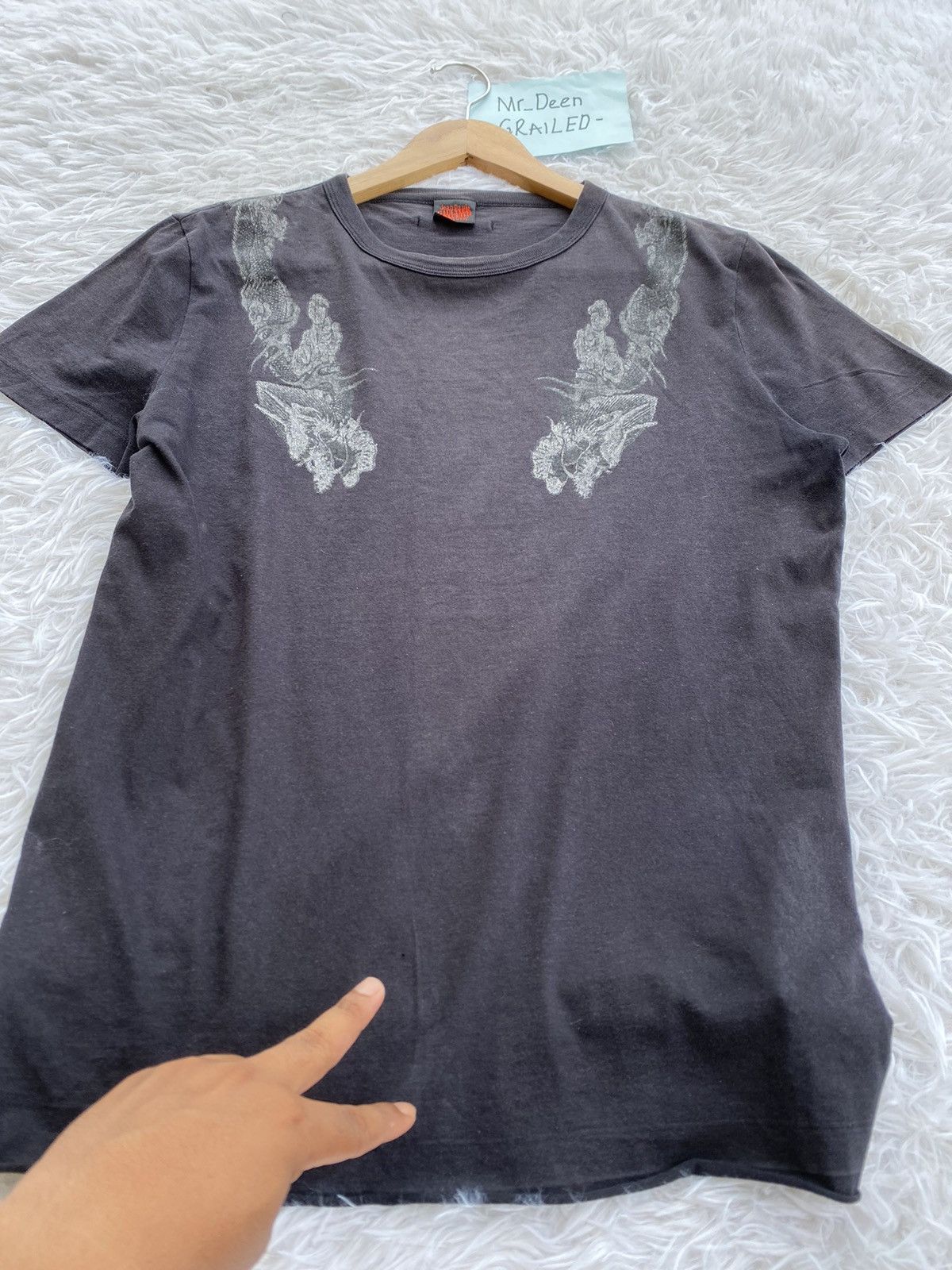 Jean Paul Gaultier Rare Vintage 90s Jean Paul Gaultier Dragon Tshirt Size S / US 4 / IT 40 - 15 Thumbnail