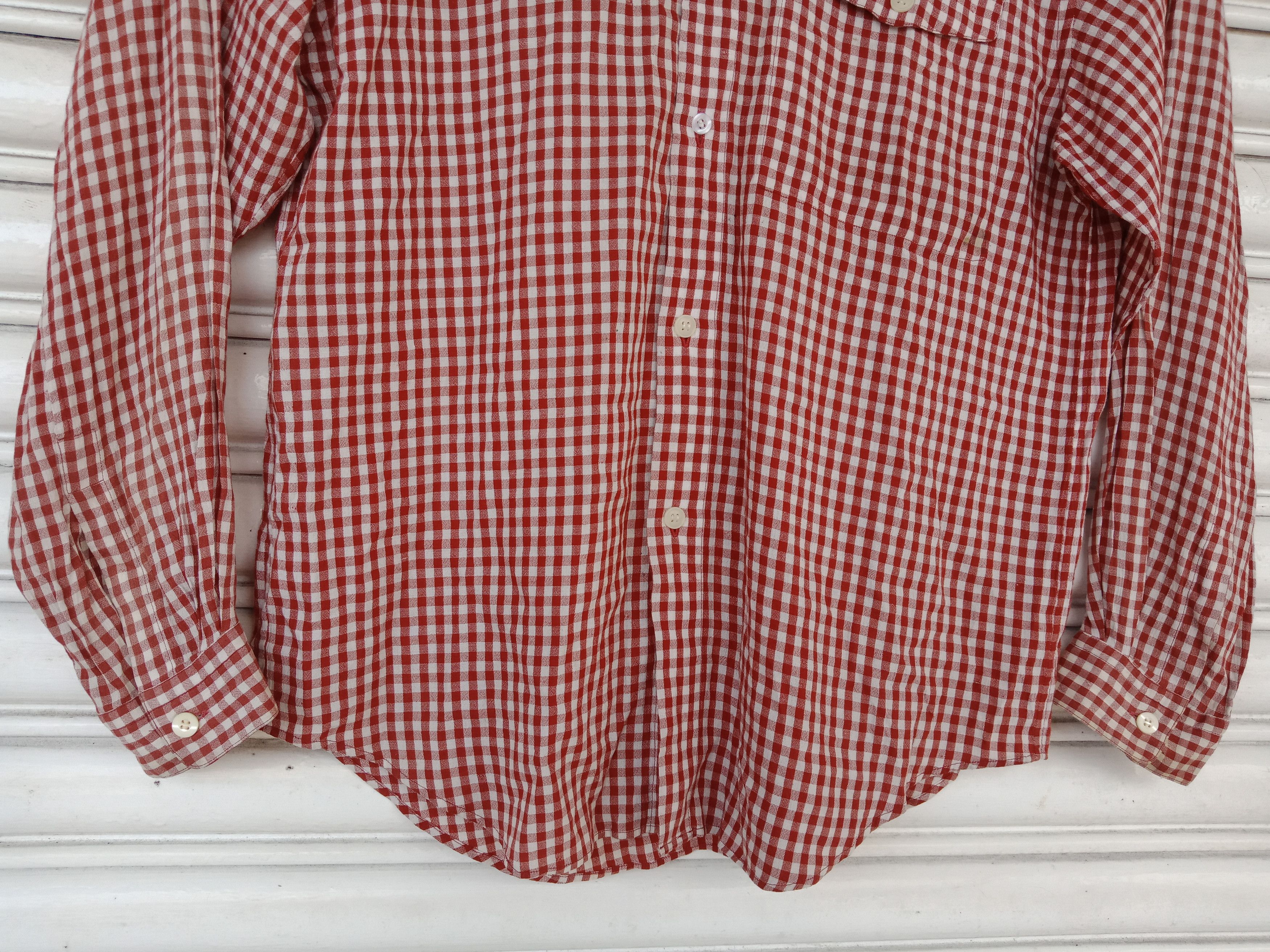Issey Miyake Issey Miyake Maroon White Checker Size US L / EU 52-54 / 3 - 5 Thumbnail