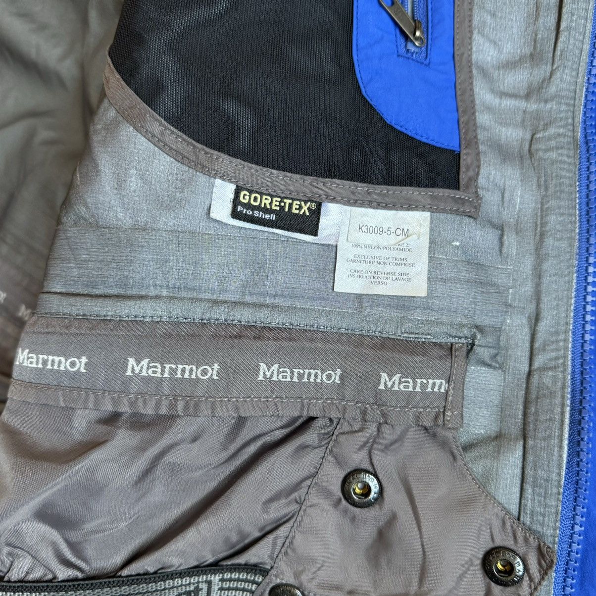 Marmot Marmot Gore-Tex Pro Shell Ski Jacket GTX Men’s M Blue/Gray Size US M / EU 48-50 / 2 - 10 Thumbnail
