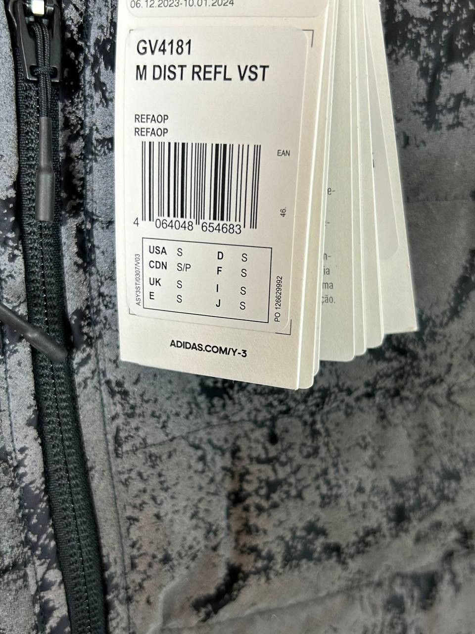 Adidas × Y's Adidas Y-3 reflective light down liner VEST Size US S / EU 44-46 / 1 - 6 Thumbnail