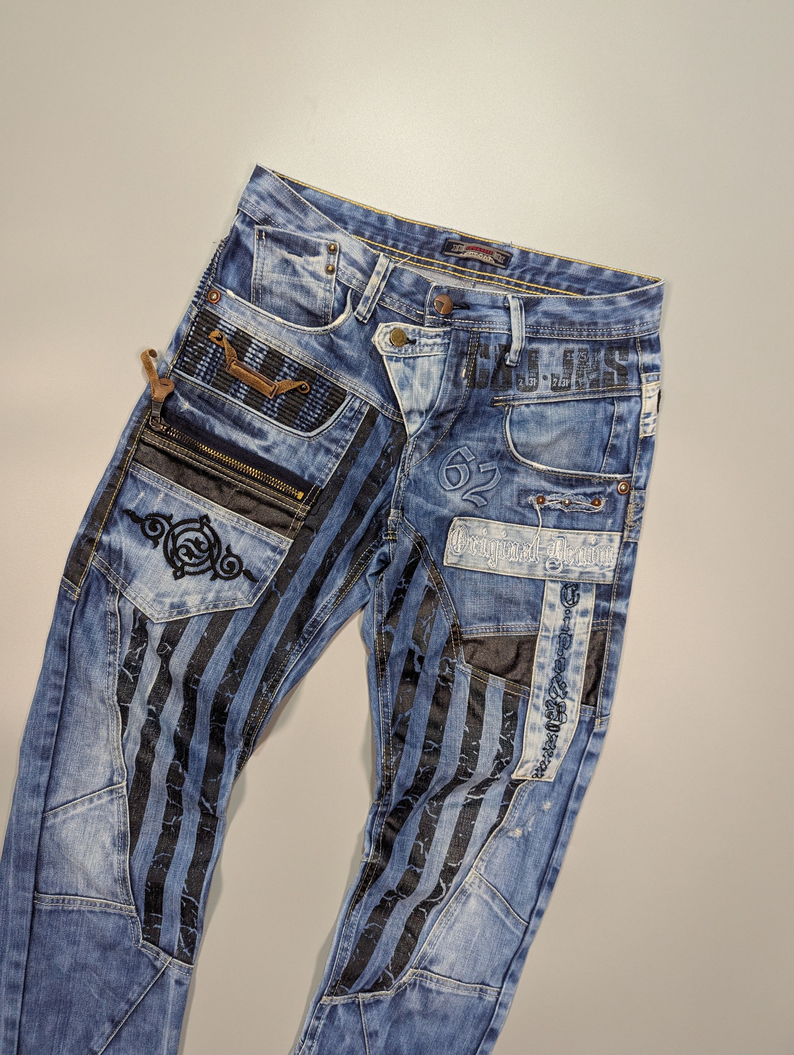 Japanese Brand CIPO BAXX Vintage Rapper Distressed Blue Y2K Jeans Men's Size US 29 - 3 Thumbnail