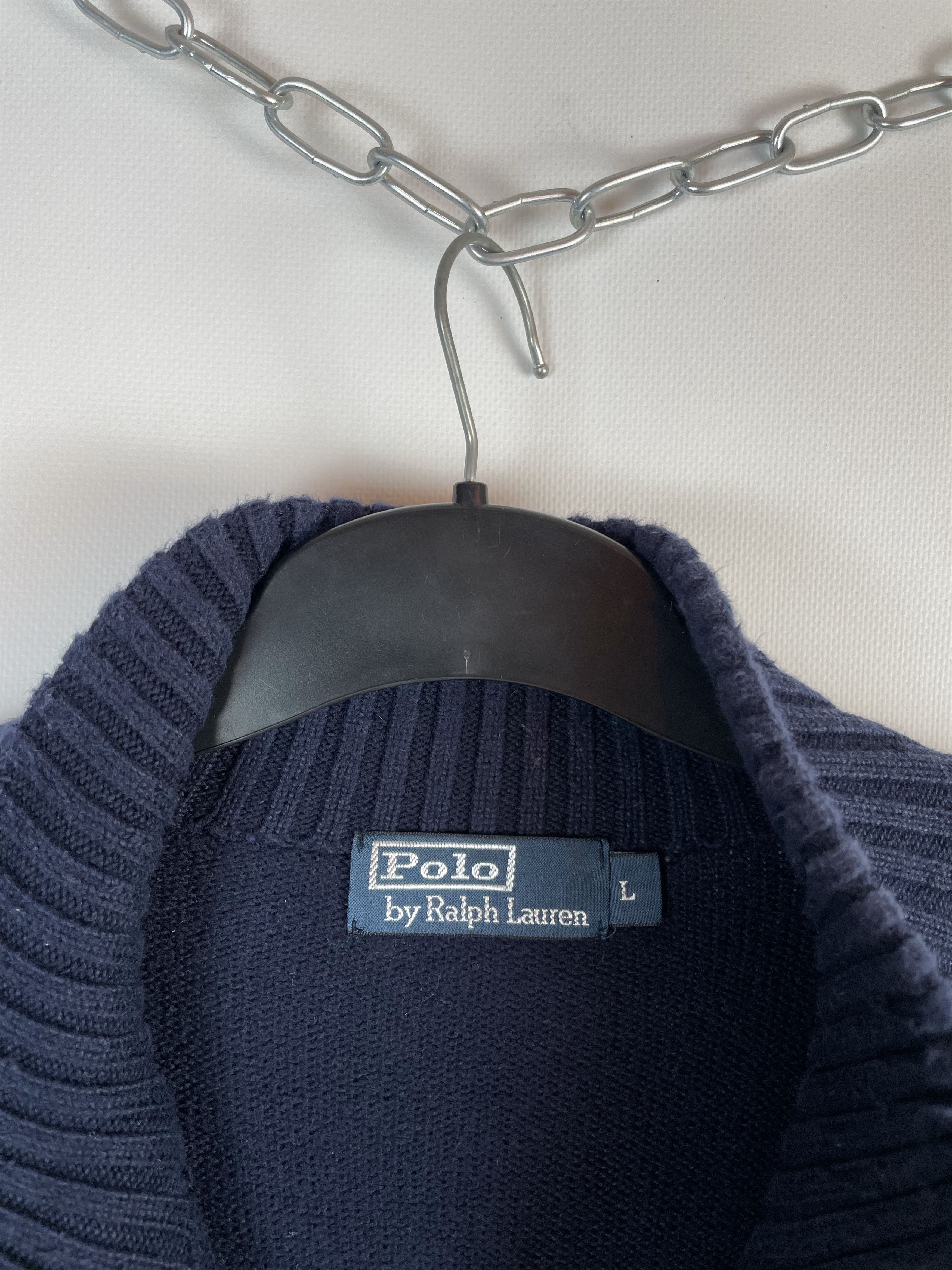 Polo Ralph Lauren Vintage Polo Ralph Lauren Knit Zip Sweater Size US L / EU 52-54 / 3 - 5 Thumbnail