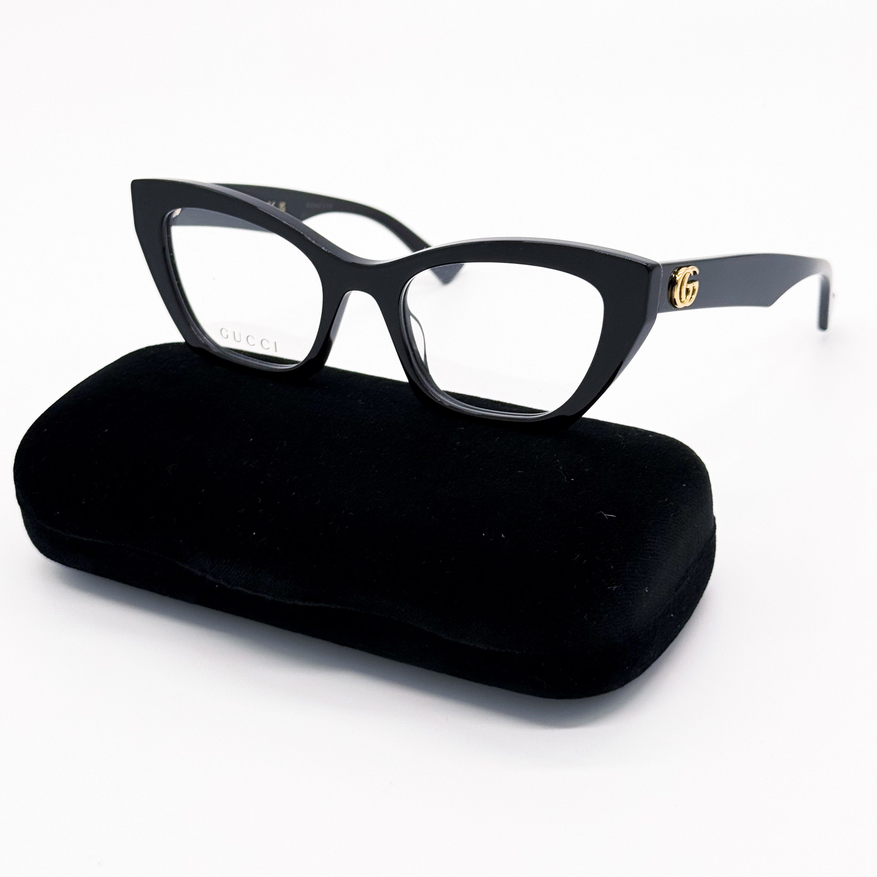 Gucci NEW GUCCI GG1334O 001 EYEGLASSES WOMEN BLACK CAT EYE GUCCI Size ONE SIZE - 2 Thumbnail