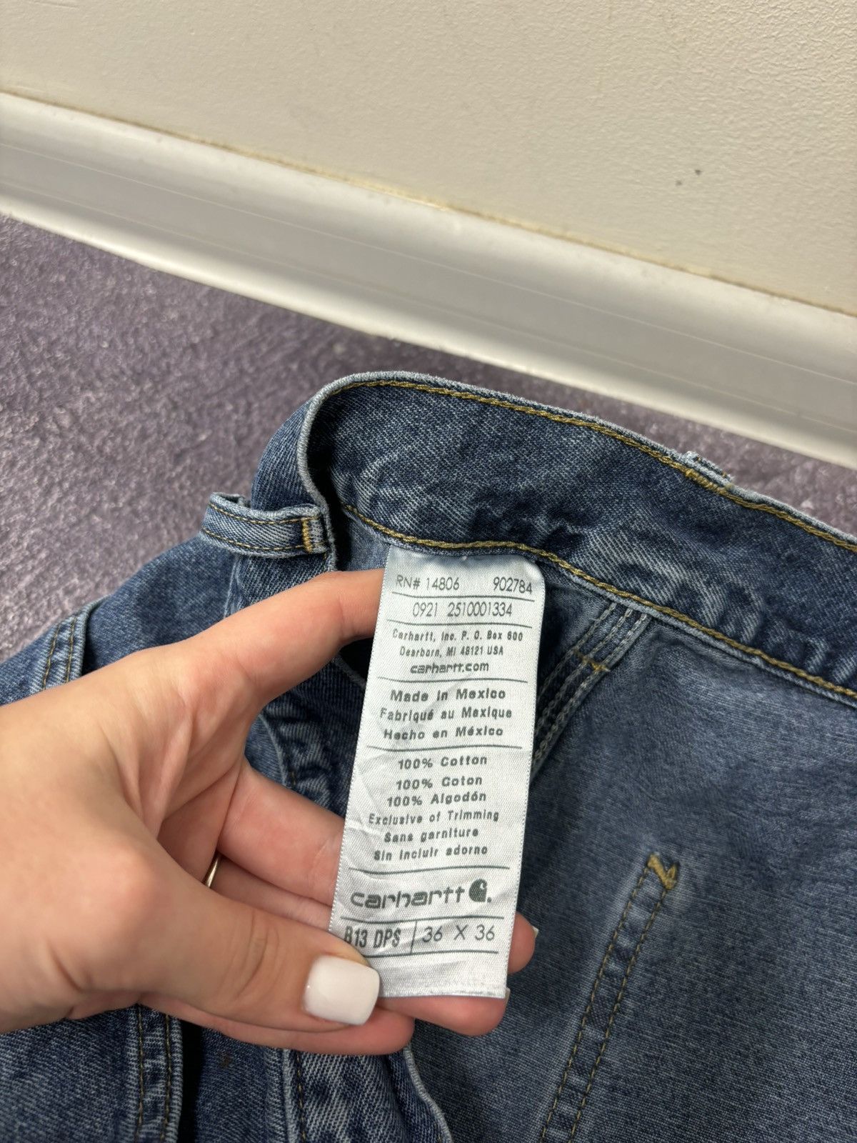 Carhartt Vintage Carhartt Workwear Y2K Skate Work Denim Baggy Jeans Size US 36 / EU 52 - 15 Thumbnail