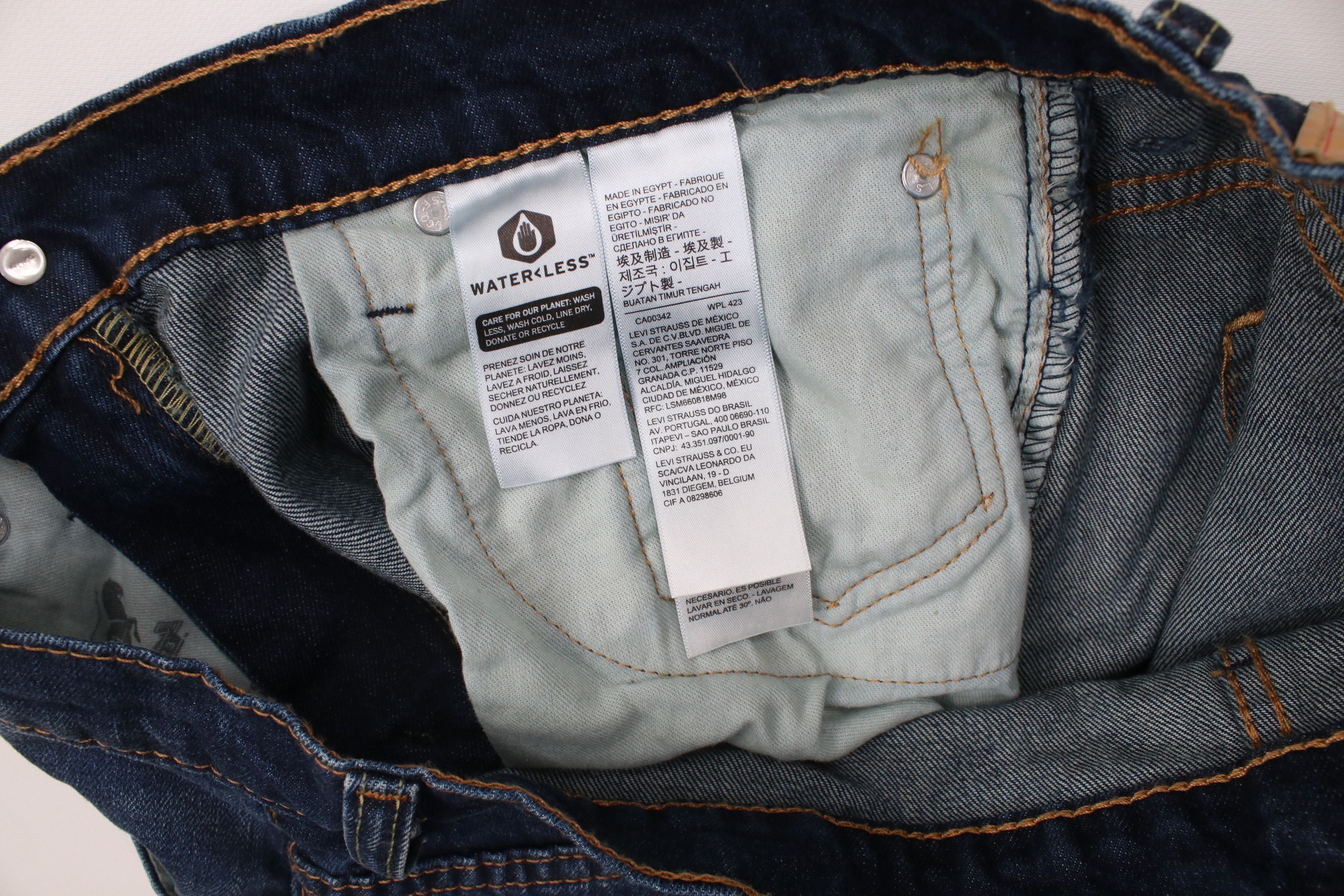 Levi's Vintage Y2K Levis 569 Straight Wide Leg Denim Jeans Blue Size US 32 / EU 48 - 7 Thumbnail
